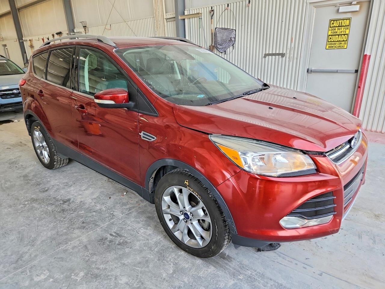 2015 Ford Escape Titanium Red vin: 1FMCU9J92FUB72255
