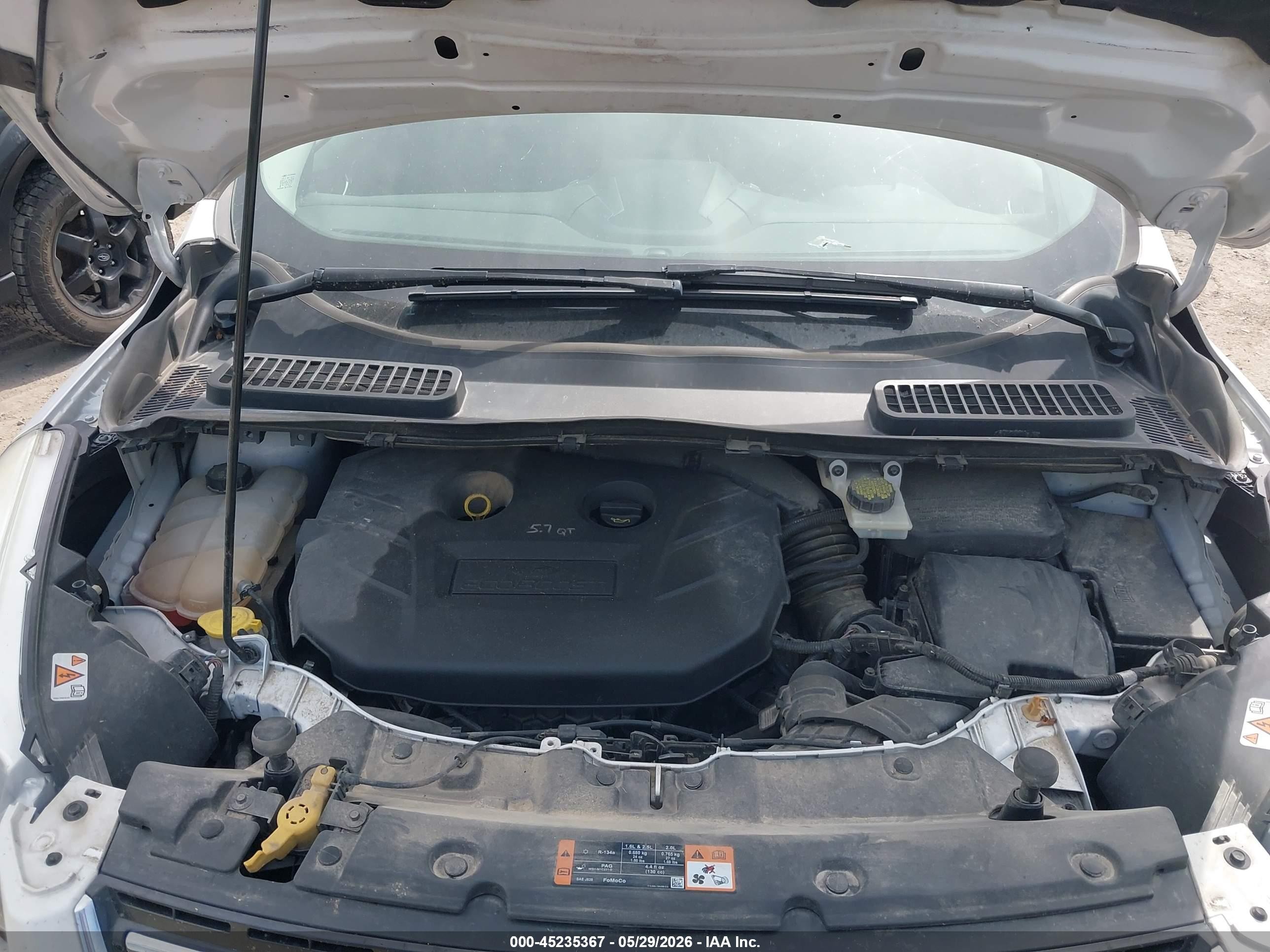 2015 Ford Escape Titanium Белый vin: 1FMCU9J92FUB90223