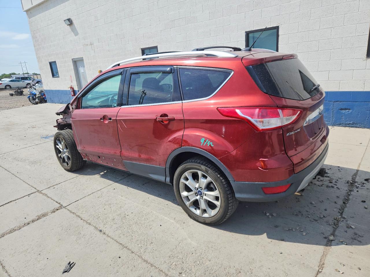 2015 Ford Escape Titanium Red vin: 1FMCU9J92FUC36035