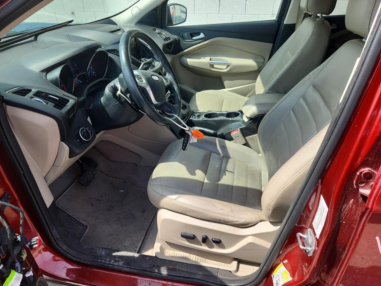 2015 Ford Escape Titanium Red vin: 1FMCU9J92FUC36035