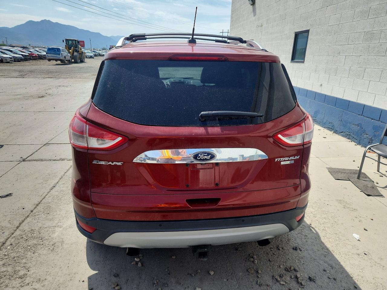 2015 Ford Escape Titanium Red vin: 1FMCU9J92FUC36035