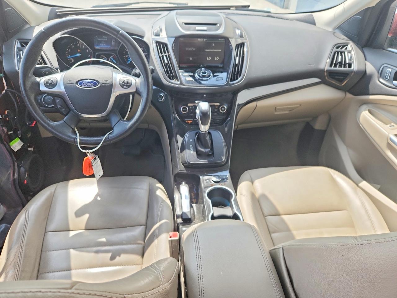 2015 Ford Escape Titanium Red vin: 1FMCU9J92FUC36035