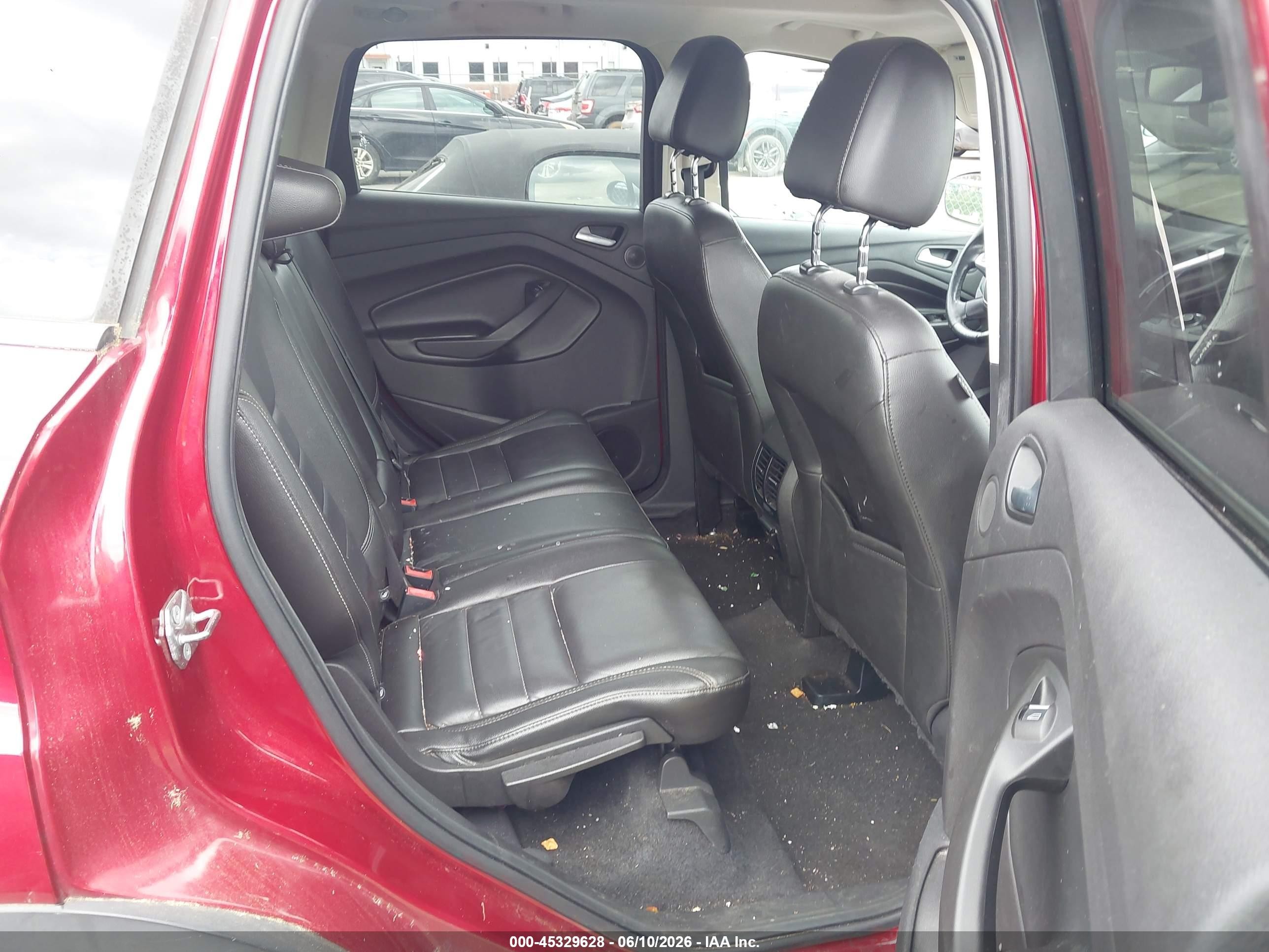 2015 Ford Escape Titanium Red vin: 1FMCU9J92FUC46094