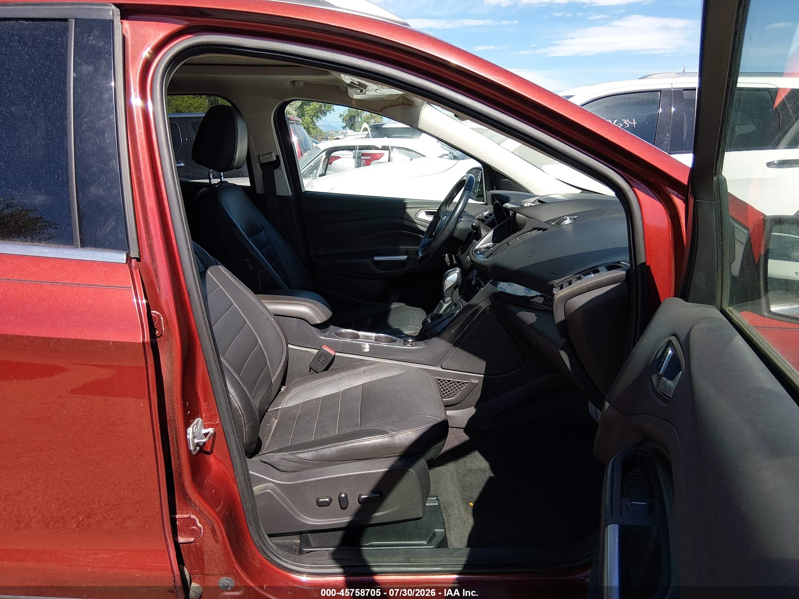 2015 Ford Escape Titanium Red vin: 1FMCU9J92FUC79256