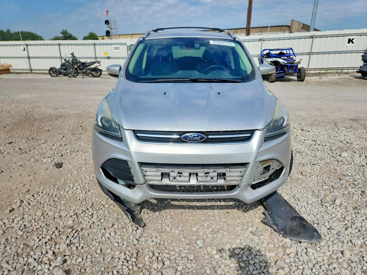 2013 Ford Escape Titanium Silver vin: 1FMCU9J93DUA57984
