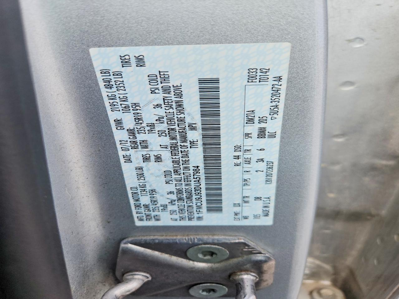 2013 Ford Escape Titanium Silver vin: 1FMCU9J93DUA57984