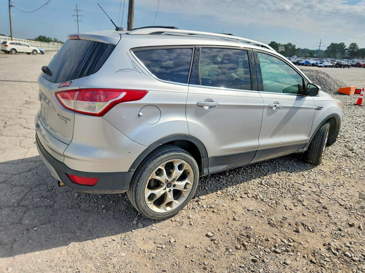 2013 Ford Escape Titanium Silver vin: 1FMCU9J93DUA57984