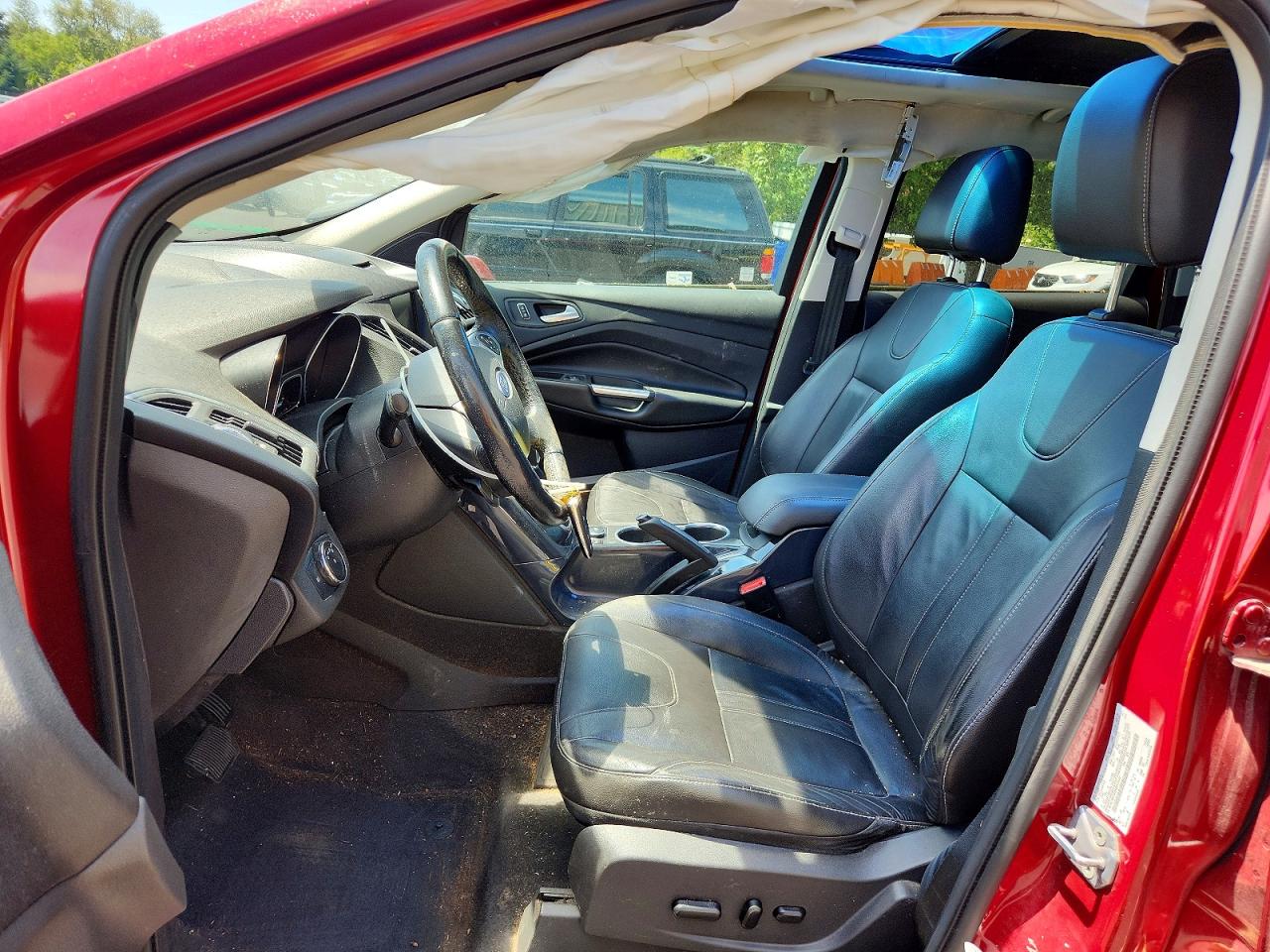 2013 Ford Escape Titanium Red vin: 1FMCU9J93DUB23997