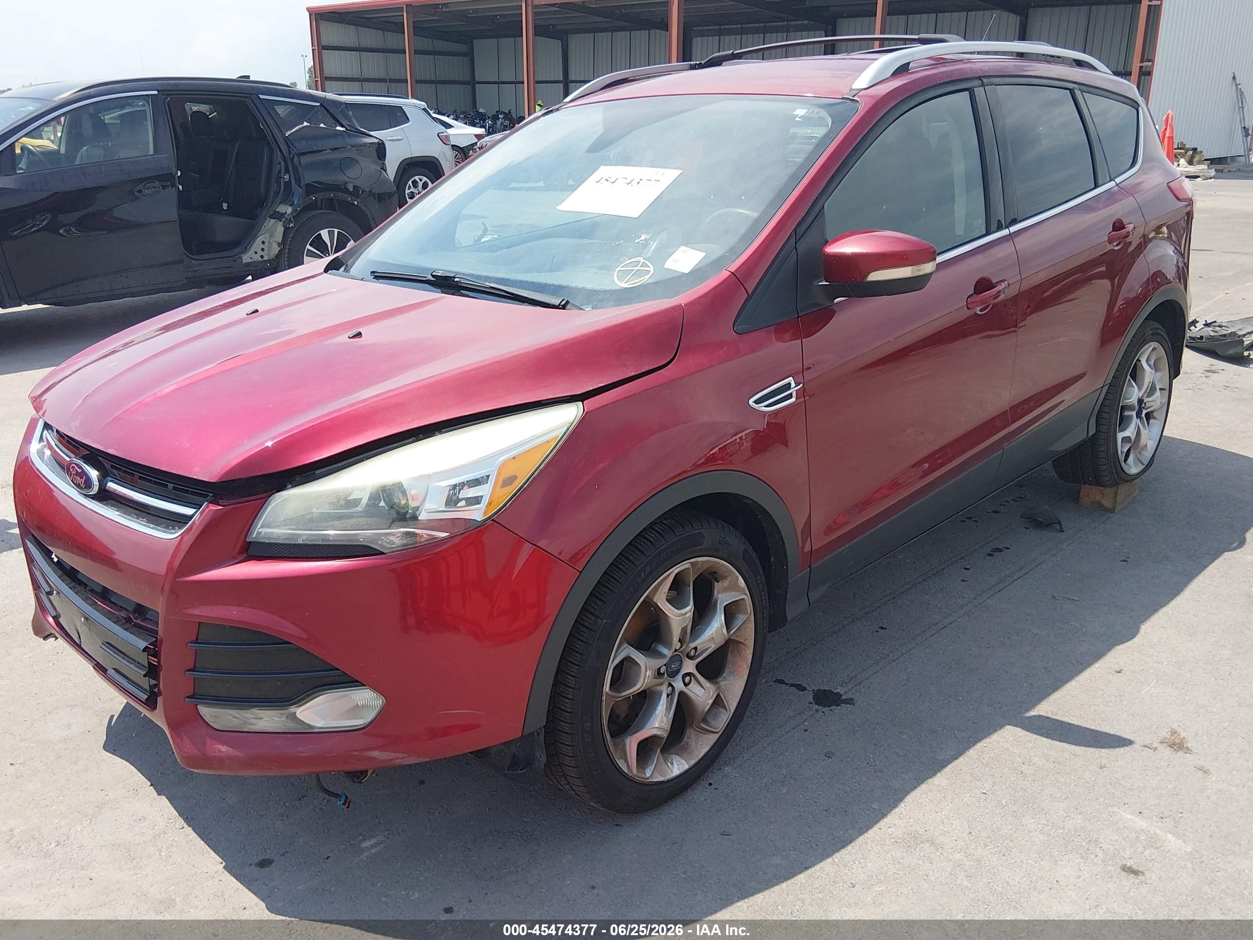 2013 Ford Escape Titanium Red vin: 1FMCU9J93DUB63898