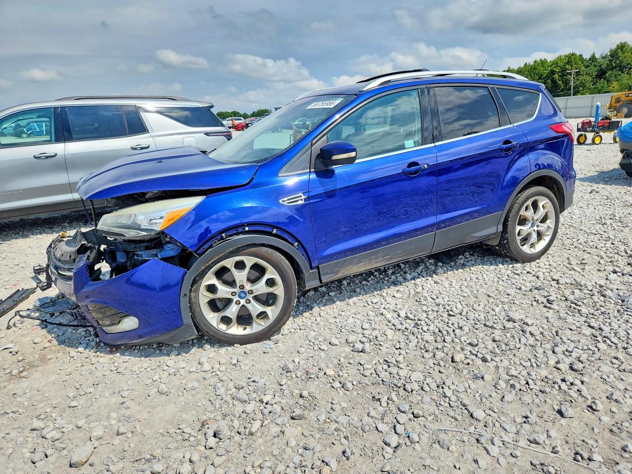 2013 Ford Escape Titanium Blue vin: 1FMCU9J93DUB78773