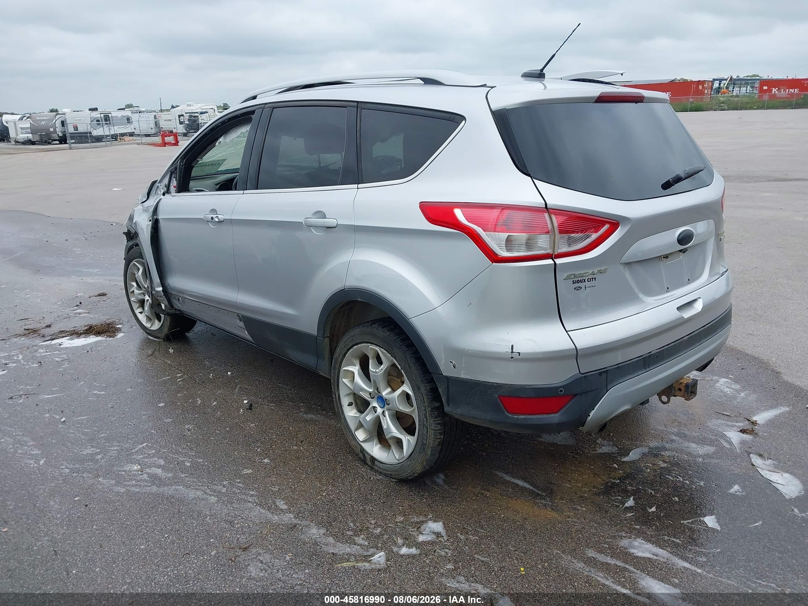 2013 Ford Escape Titanium Silver vin: 1FMCU9J93DUD77807