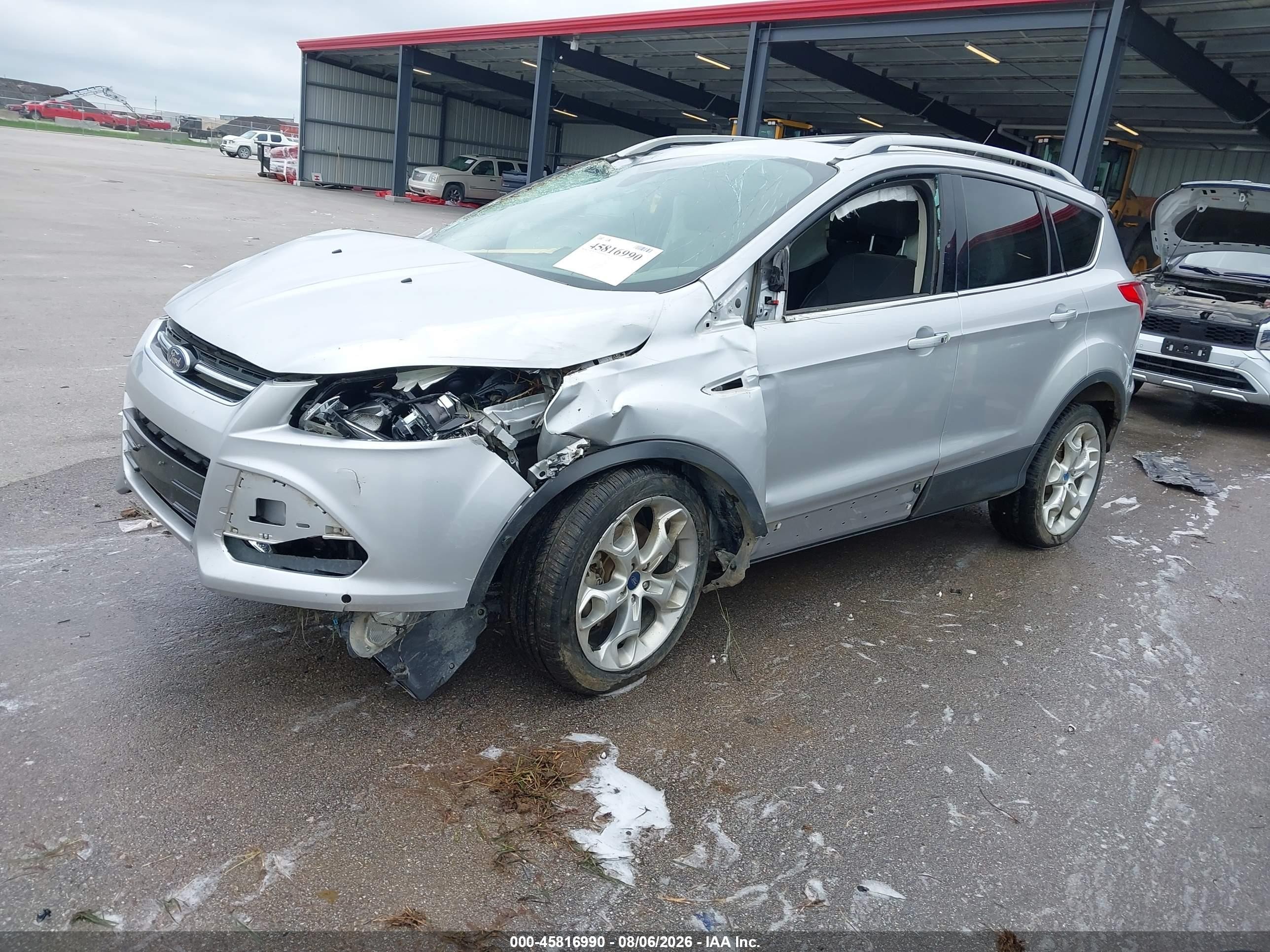 2013 Ford Escape Titanium Silver vin: 1FMCU9J93DUD77807