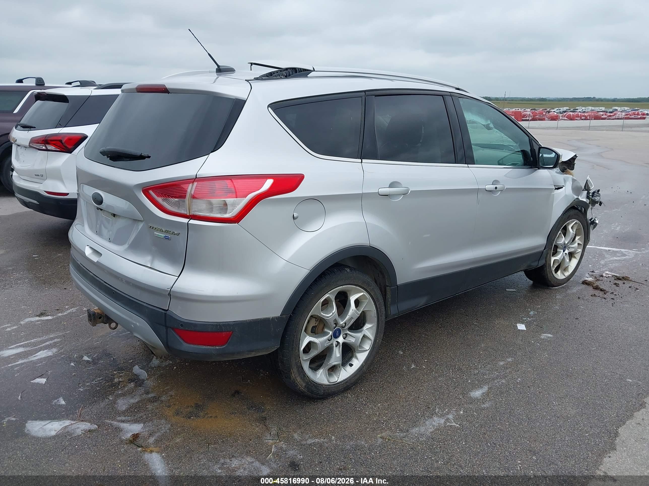 2013 Ford Escape Titanium Silver vin: 1FMCU9J93DUD77807