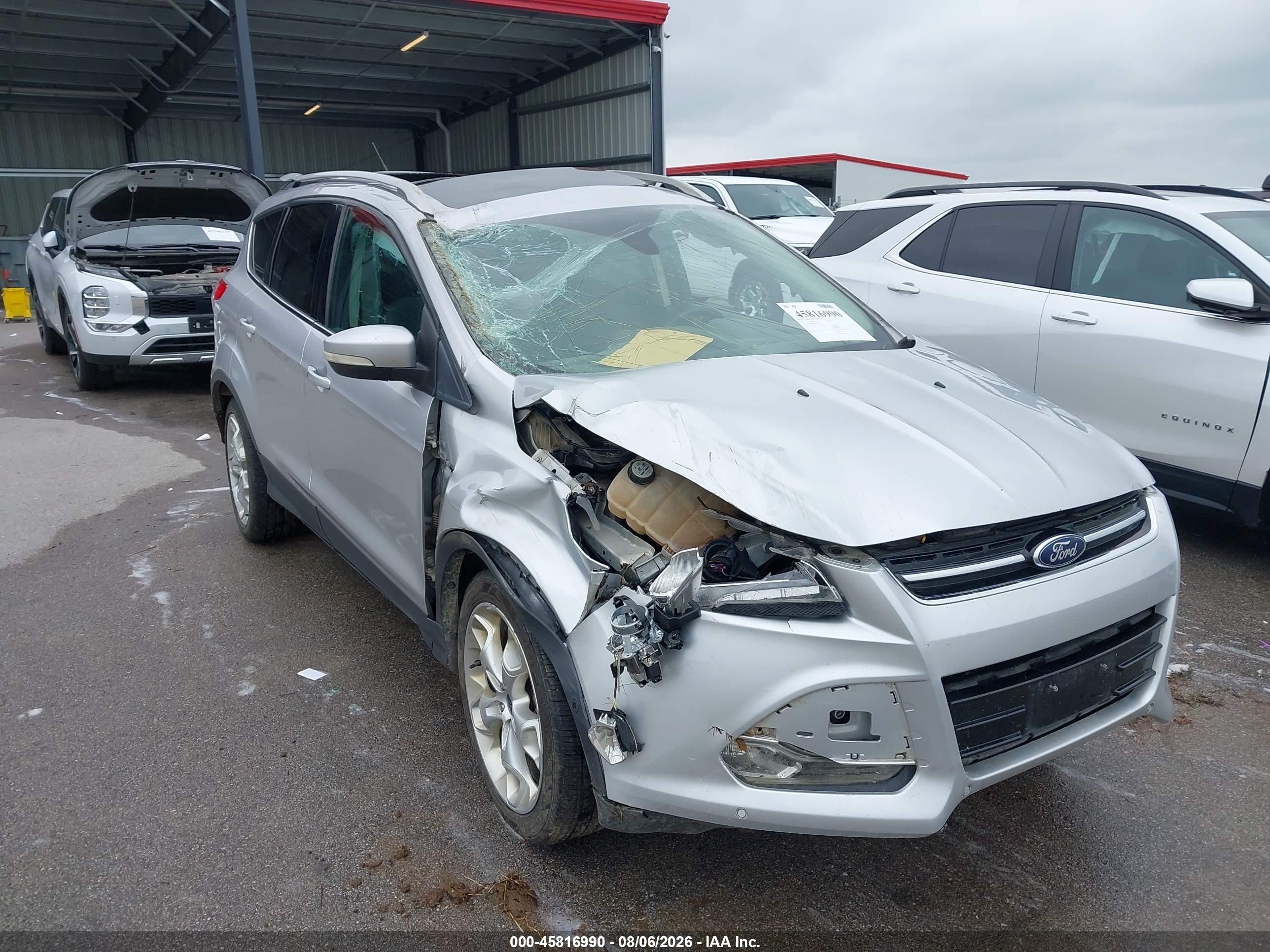2013 Ford Escape Titanium Silver vin: 1FMCU9J93DUD77807