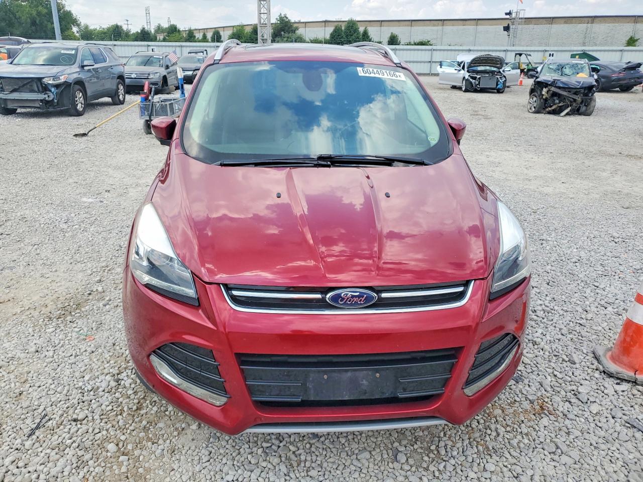 2014 Ford Escape Titanium Red vin: 1FMCU9J93EUA12240