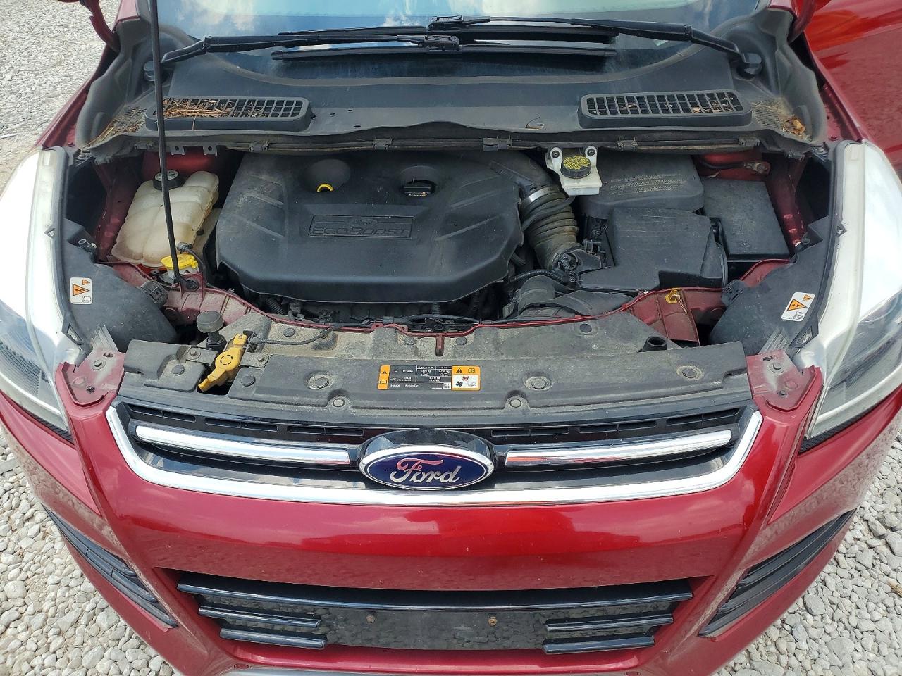 2014 Ford Escape Titanium Red vin: 1FMCU9J93EUA12240