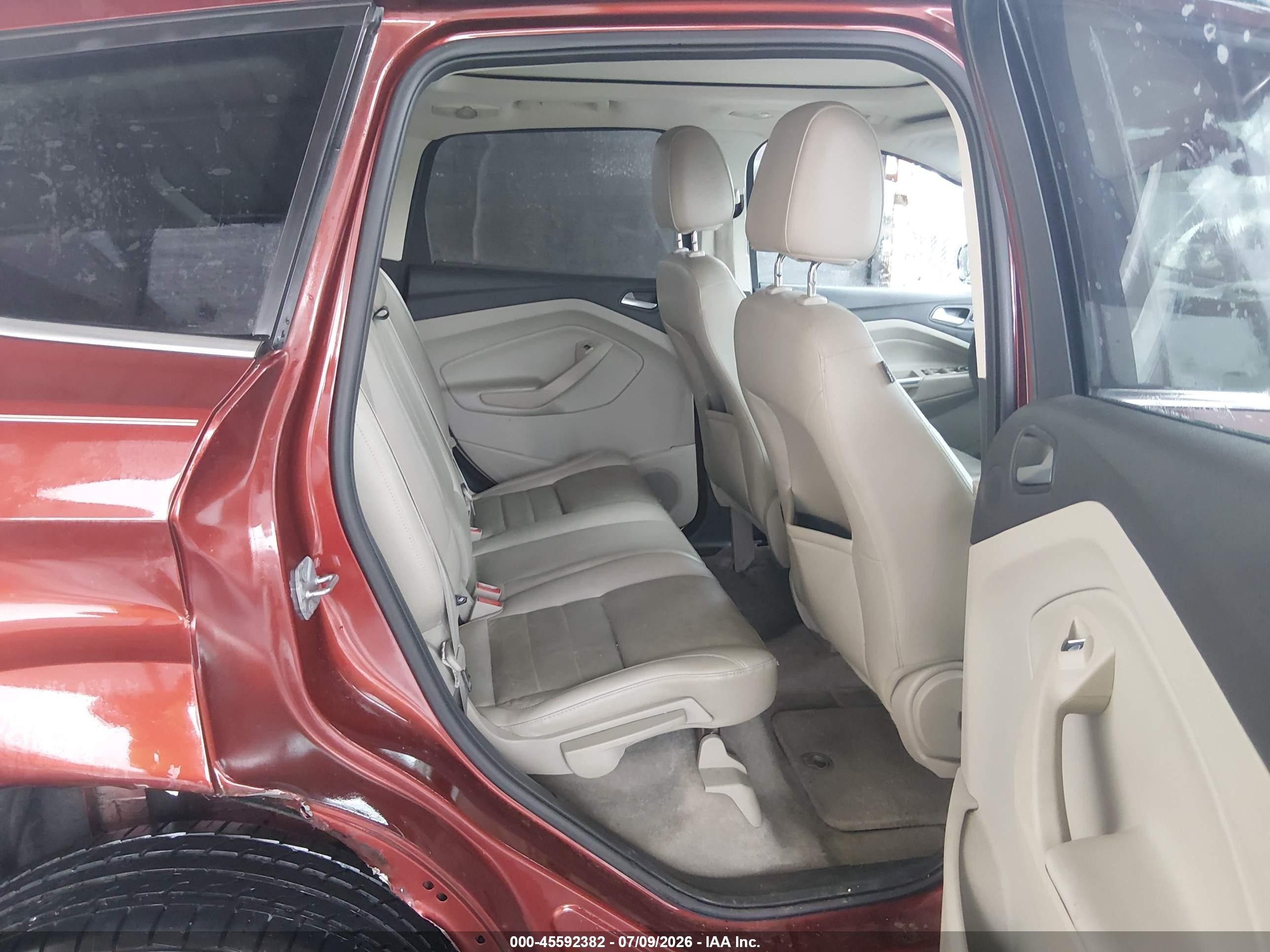 2014 Ford Escape Titanium Red vin: 1FMCU9J93EUA19799
