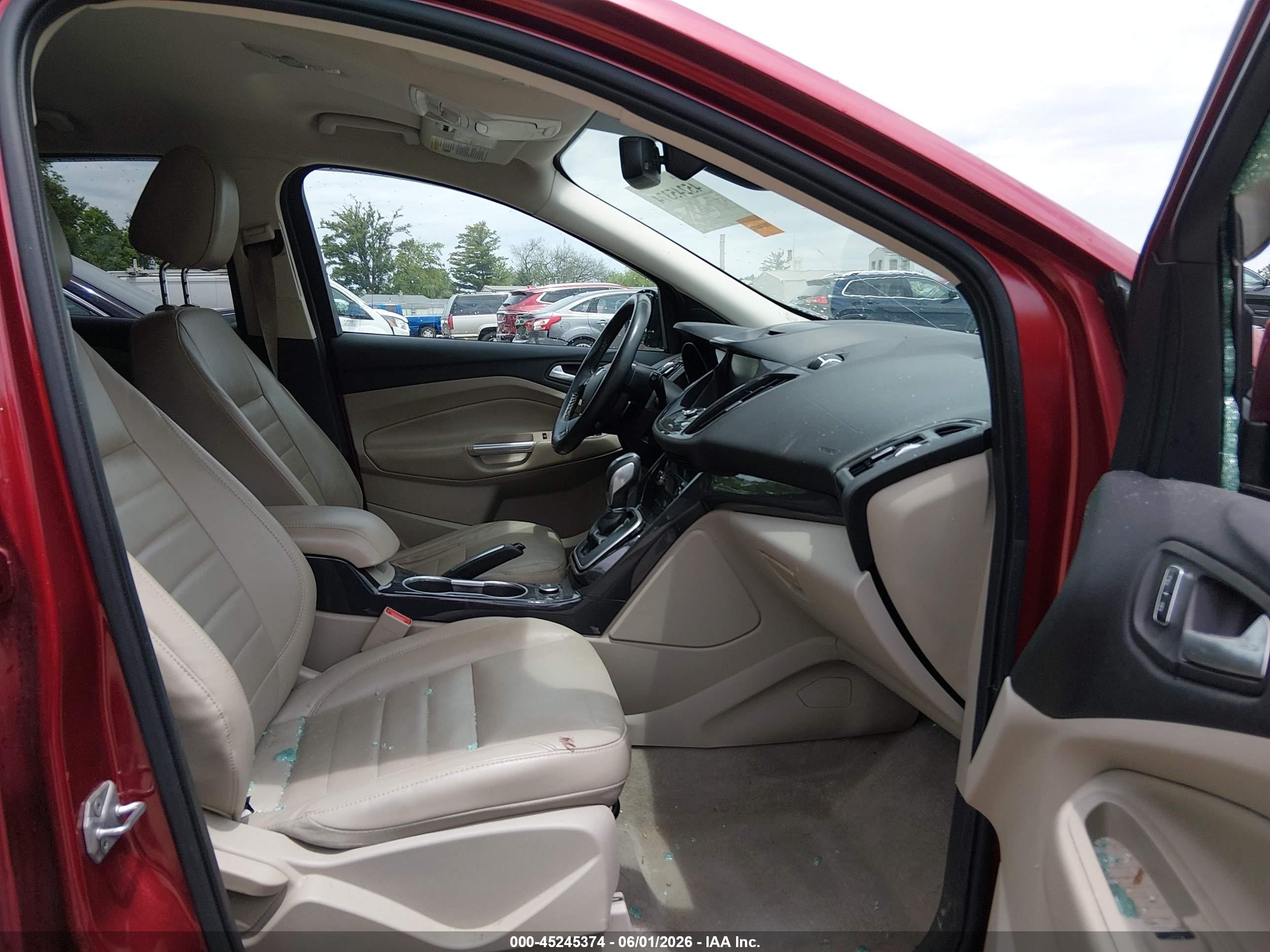 2014 Ford Escape Titanium Красный vin: 1FMCU9J93EUA60224