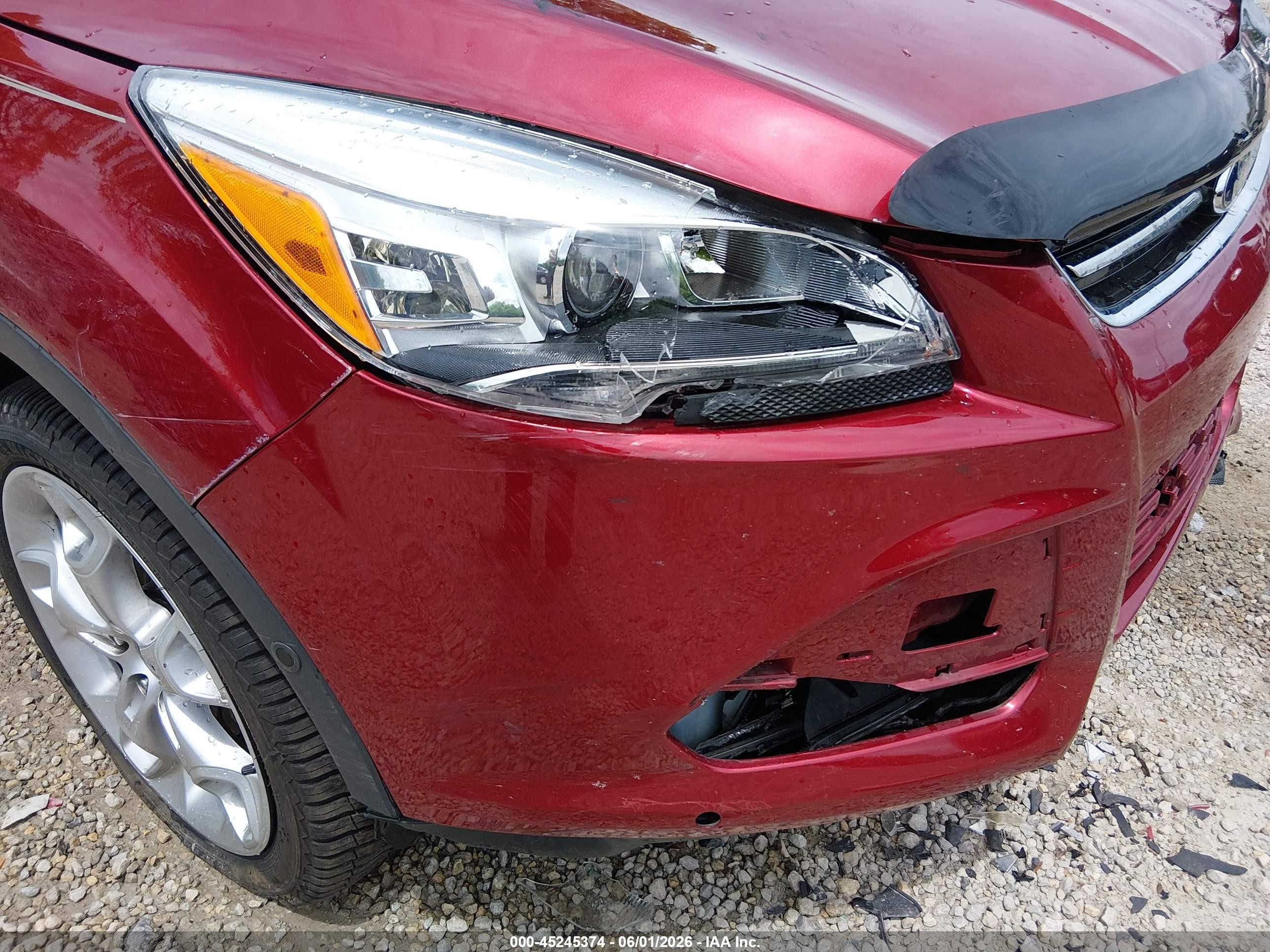 2014 Ford Escape Titanium Красный vin: 1FMCU9J93EUA60224