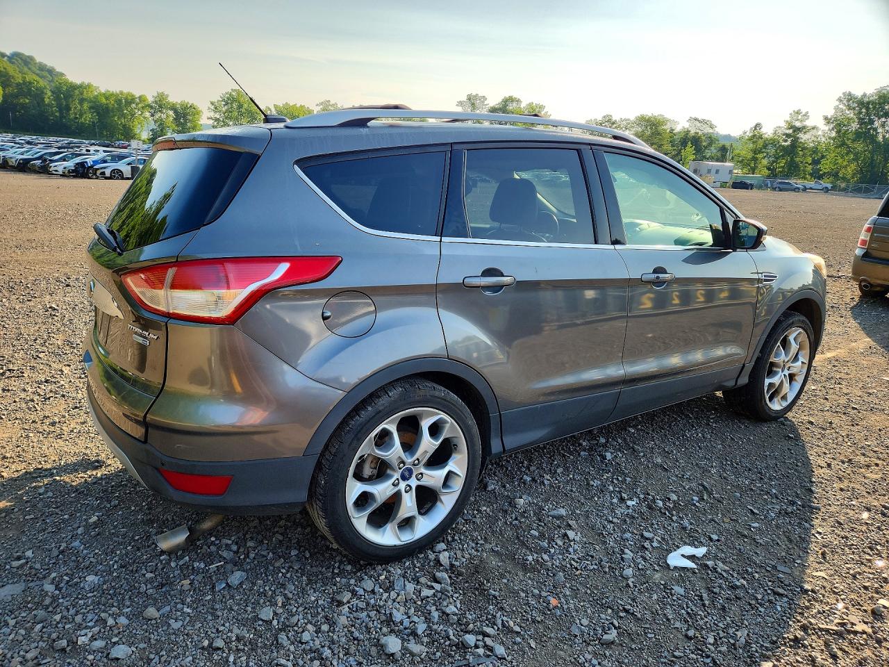 2014 Ford Escape Titanium Серый vin: 1FMCU9J93EUB21023