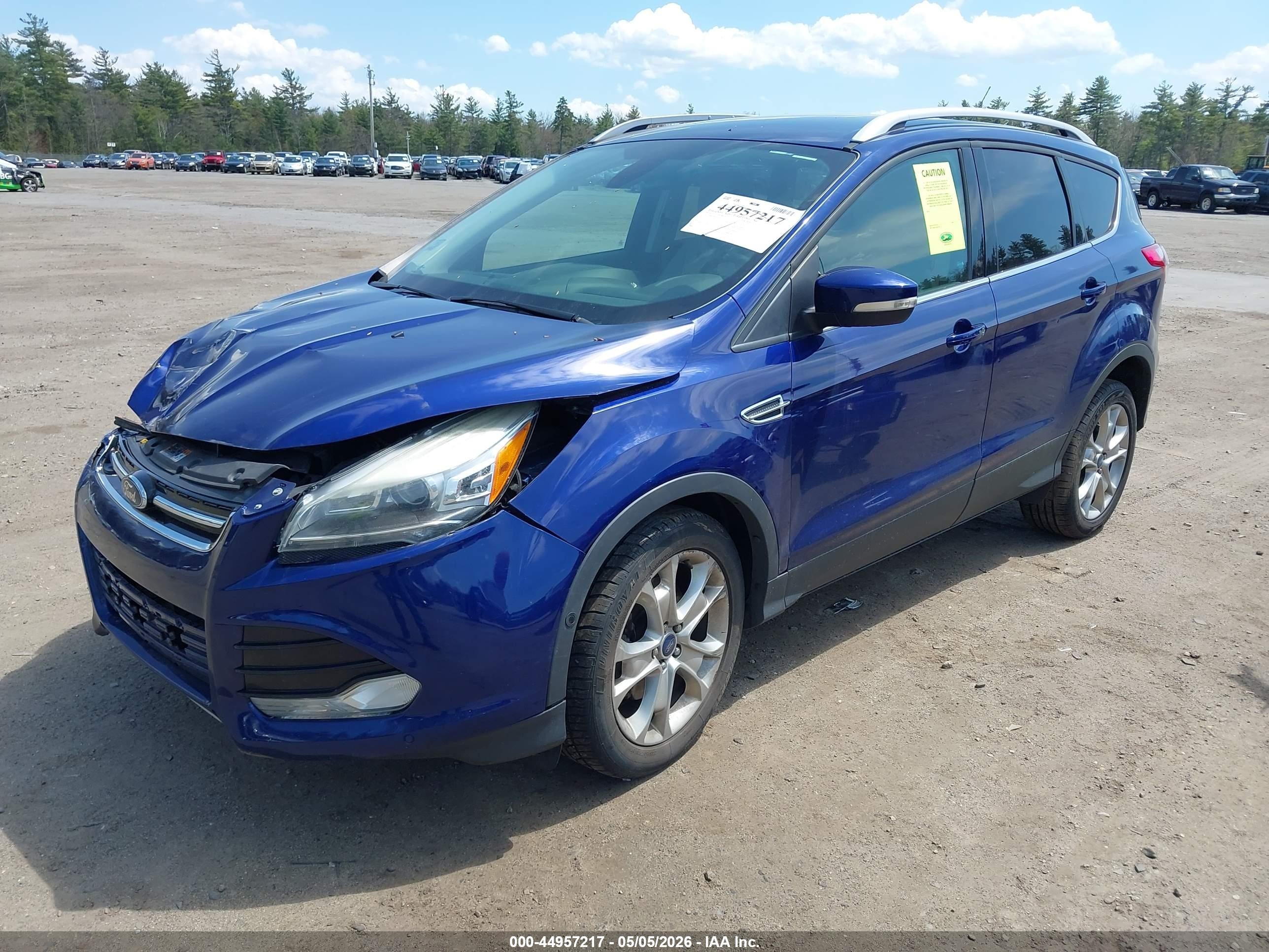 2014 Ford Escape Titanium Blue vin: 1FMCU9J93EUB23970