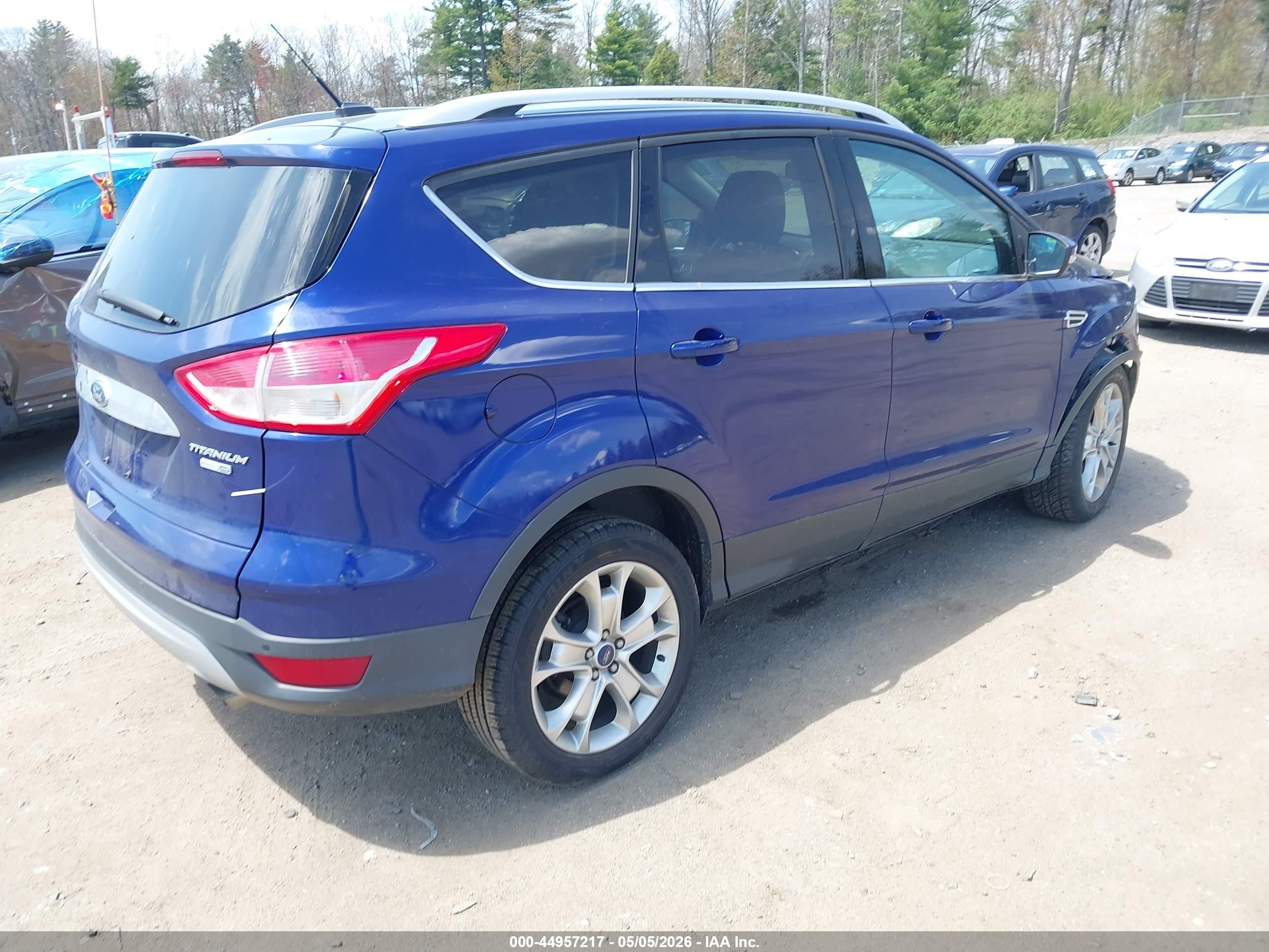 2014 Ford Escape Titanium Blue vin: 1FMCU9J93EUB23970