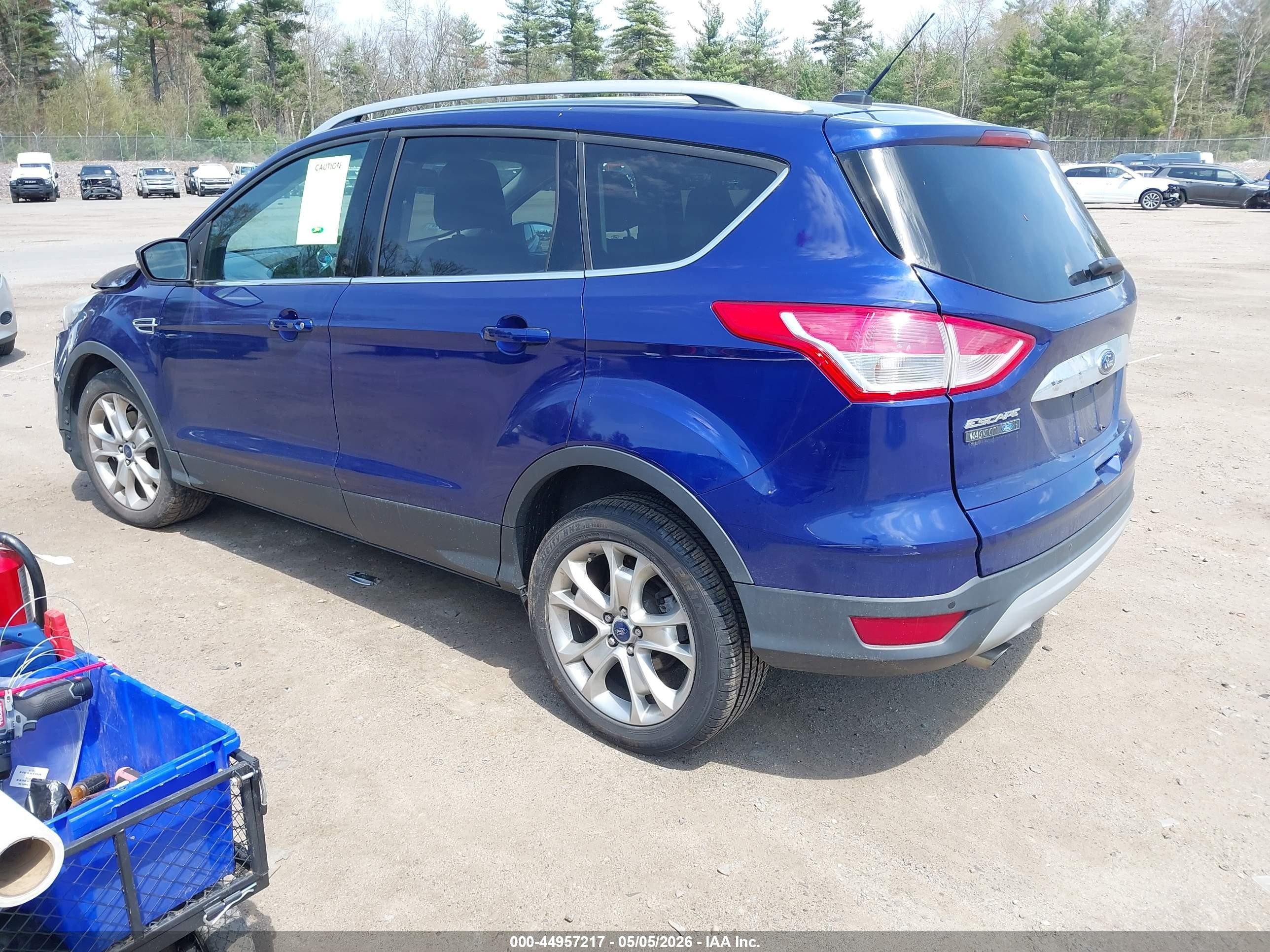2014 Ford Escape Titanium Blue vin: 1FMCU9J93EUB23970