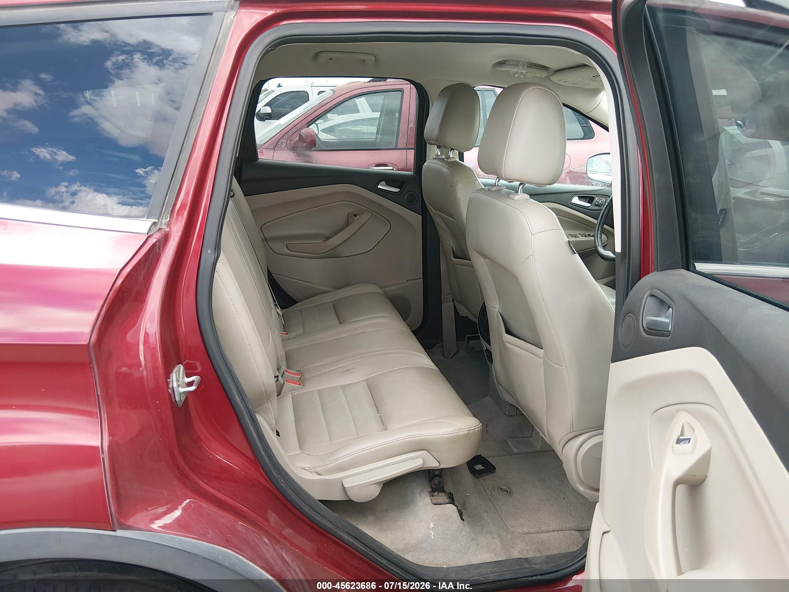 2014 Ford Escape Titanium Red vin: 1FMCU9J93EUB30708