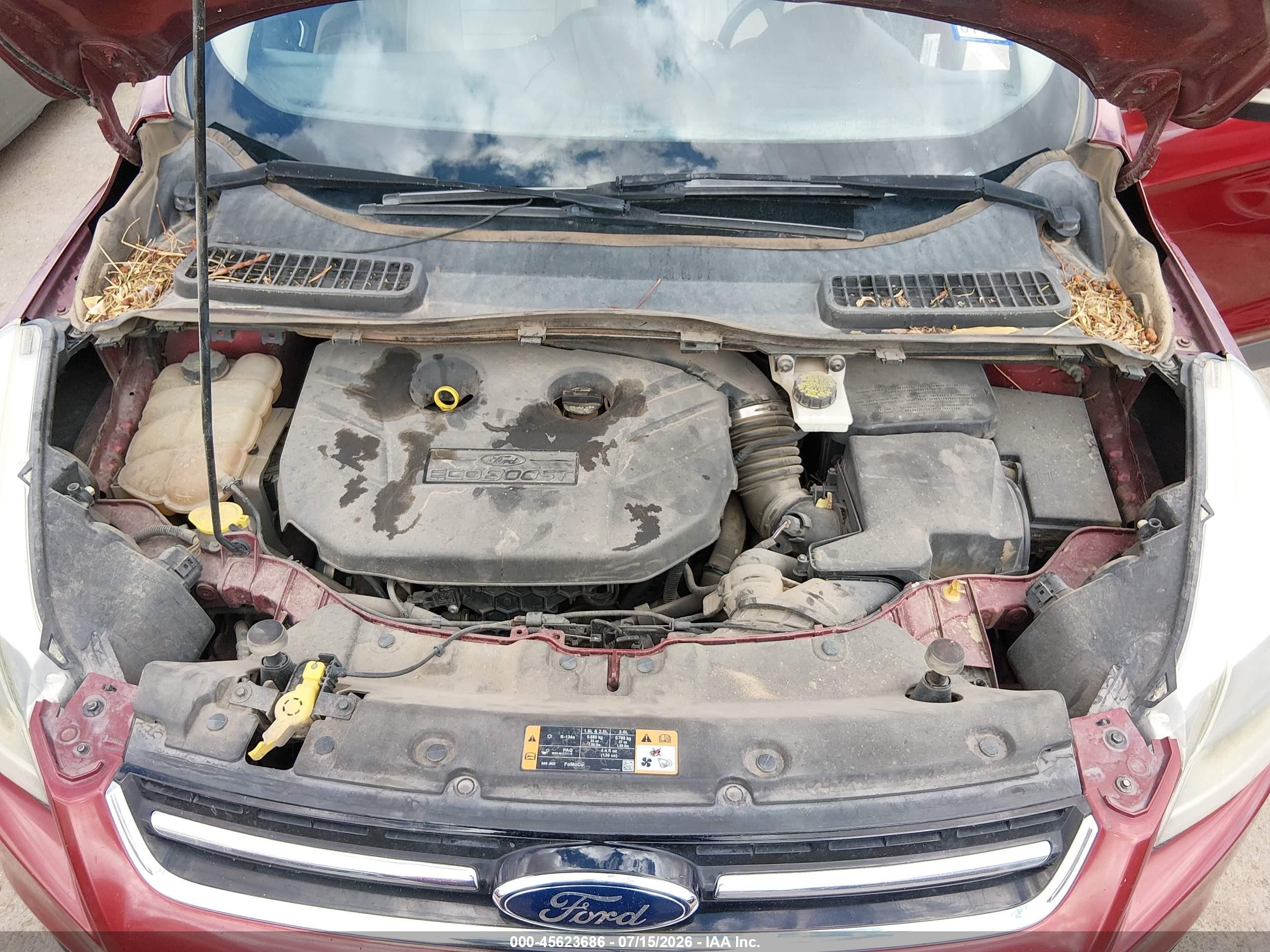 2014 Ford Escape Titanium Red vin: 1FMCU9J93EUB30708