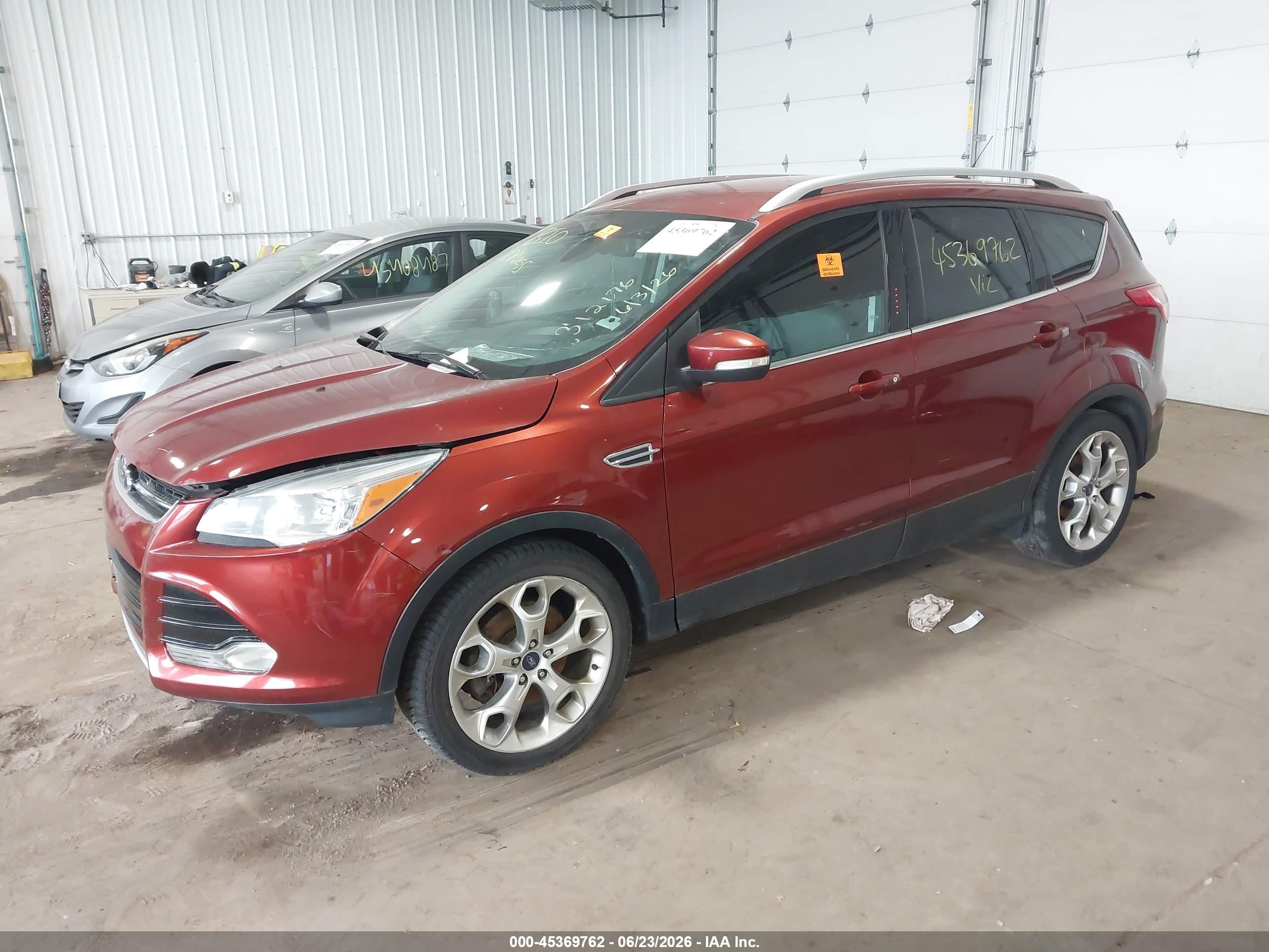 2014 Ford Escape Titanium Red vin: 1FMCU9J93EUB63398