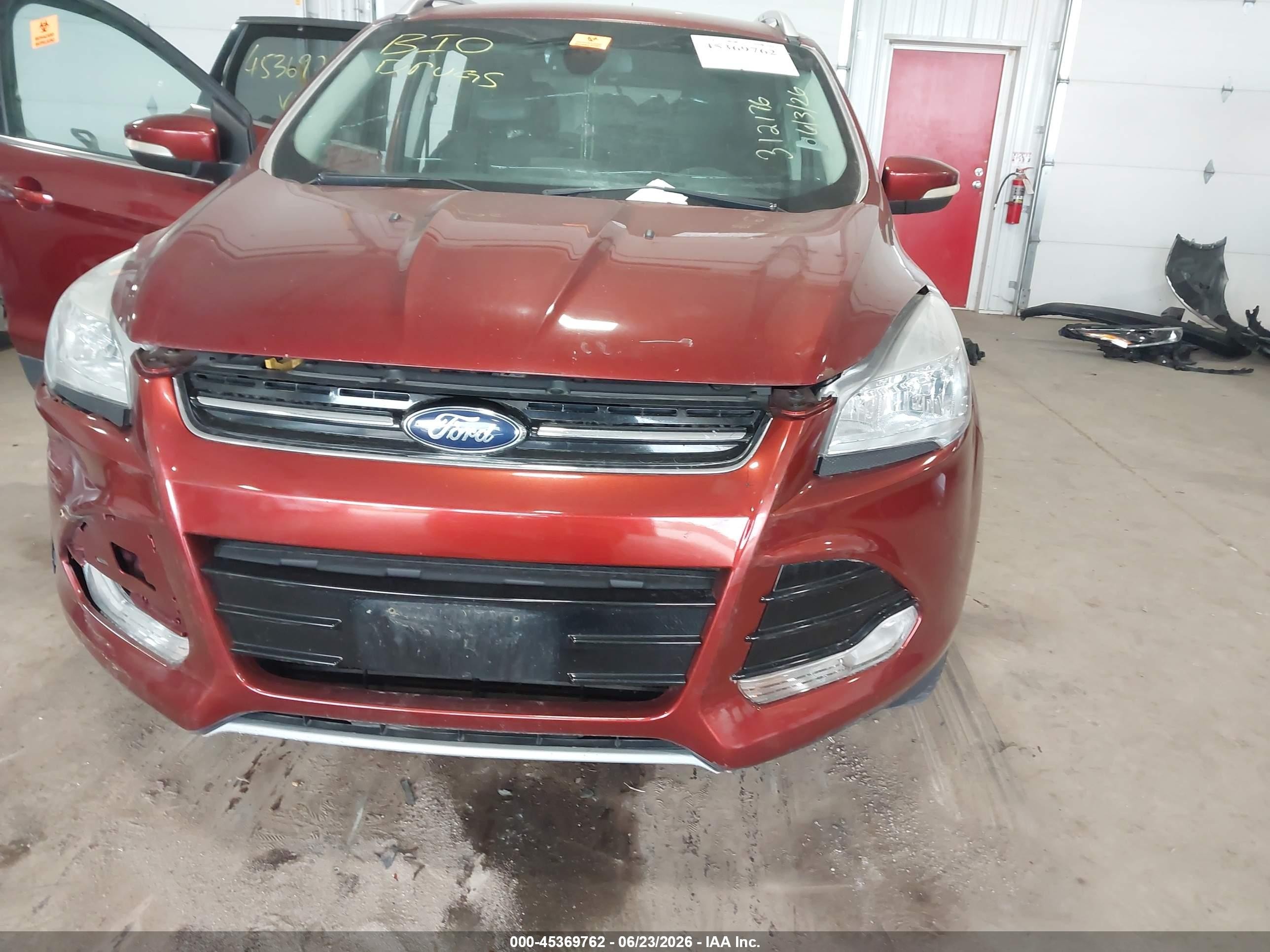 2014 Ford Escape Titanium Red vin: 1FMCU9J93EUB63398
