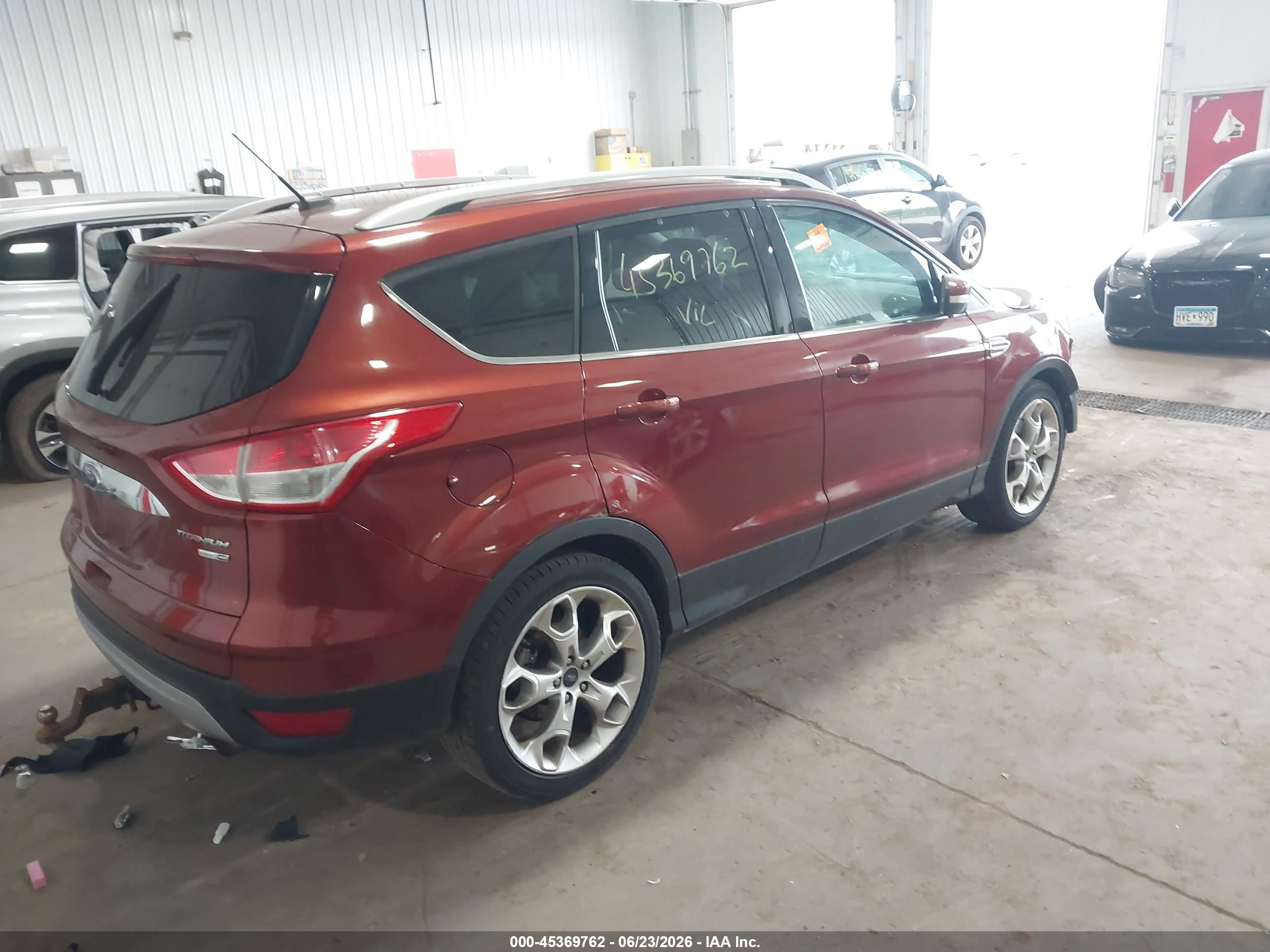 2014 Ford Escape Titanium Red vin: 1FMCU9J93EUB63398