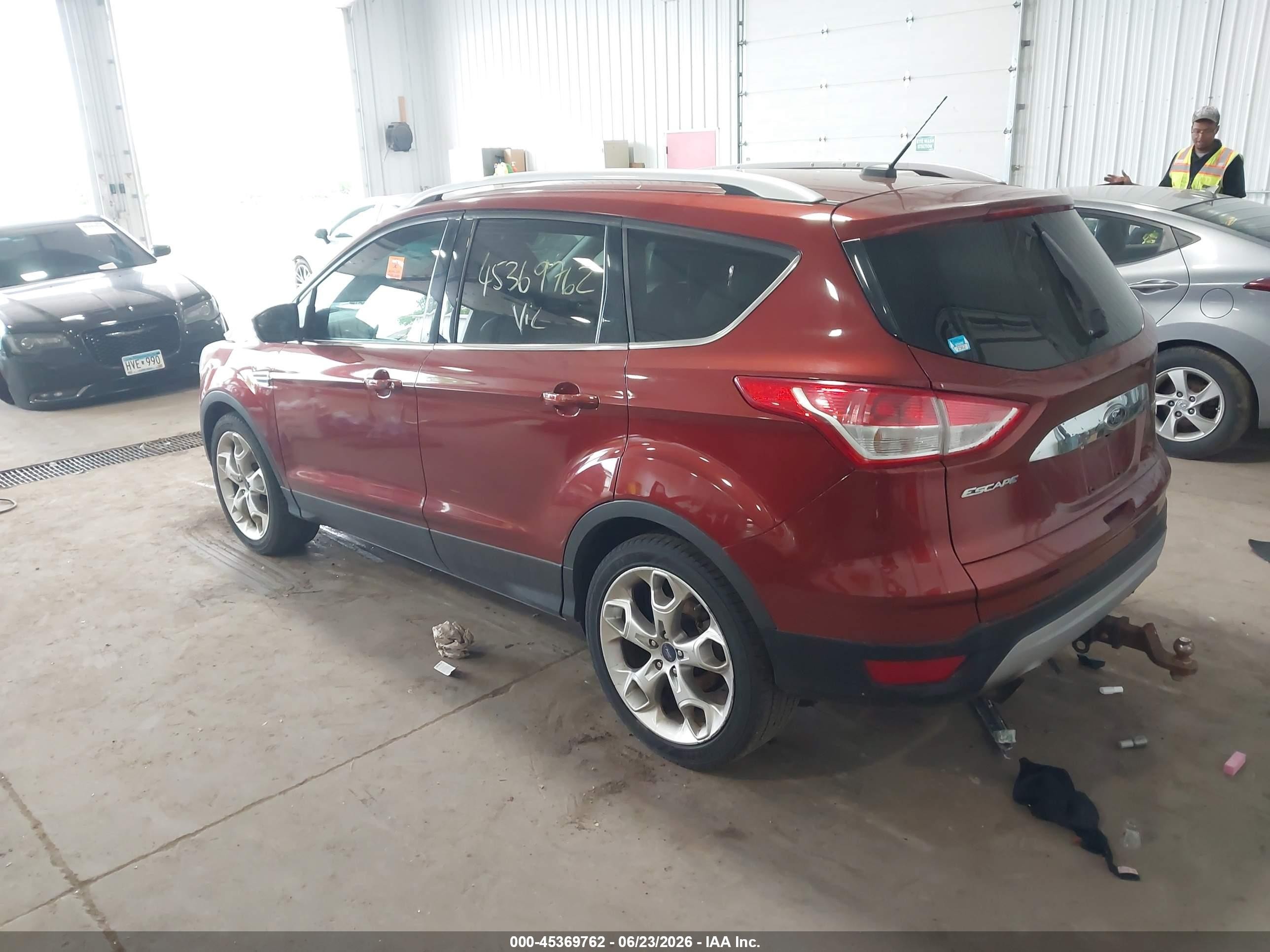 2014 Ford Escape Titanium Red vin: 1FMCU9J93EUB63398
