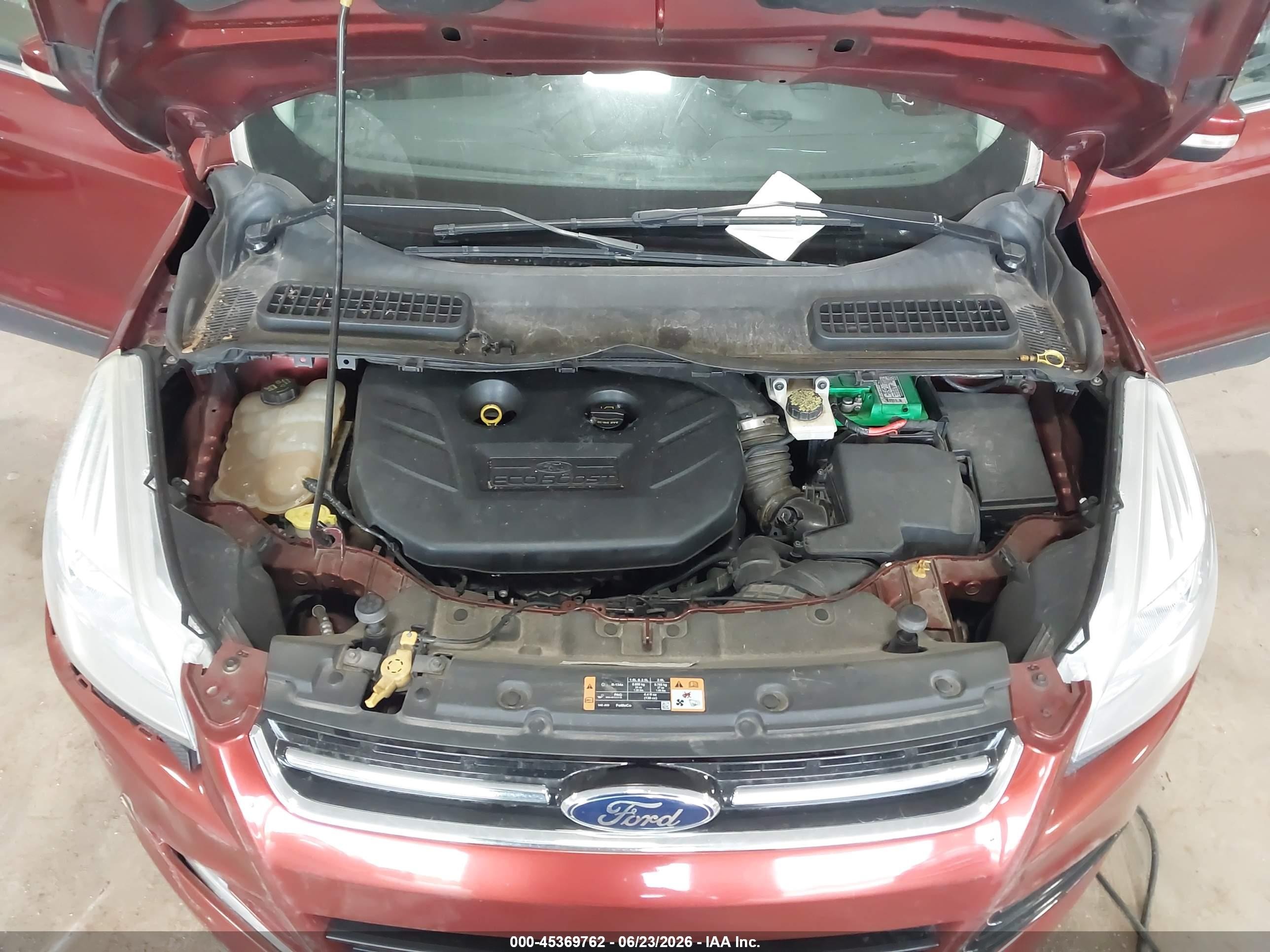 2014 Ford Escape Titanium Red vin: 1FMCU9J93EUB63398