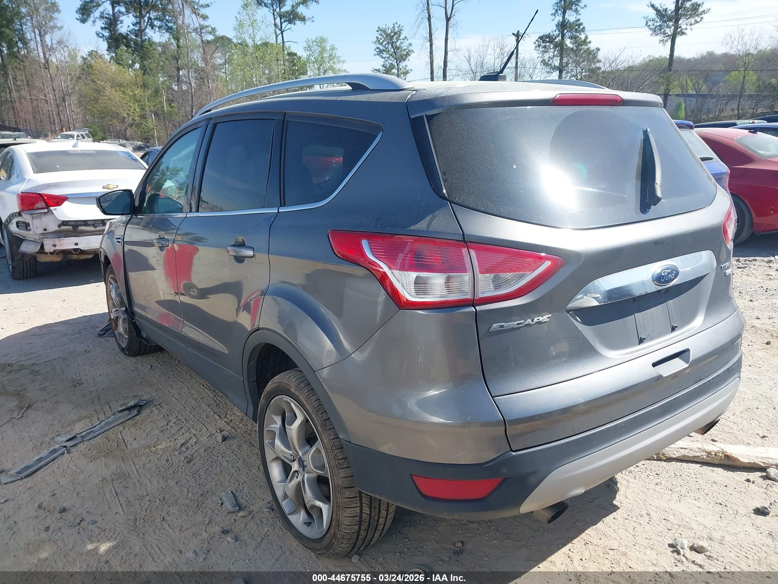 2014 Ford Escape Titanium Gray vin: 1FMCU9J93EUB75440