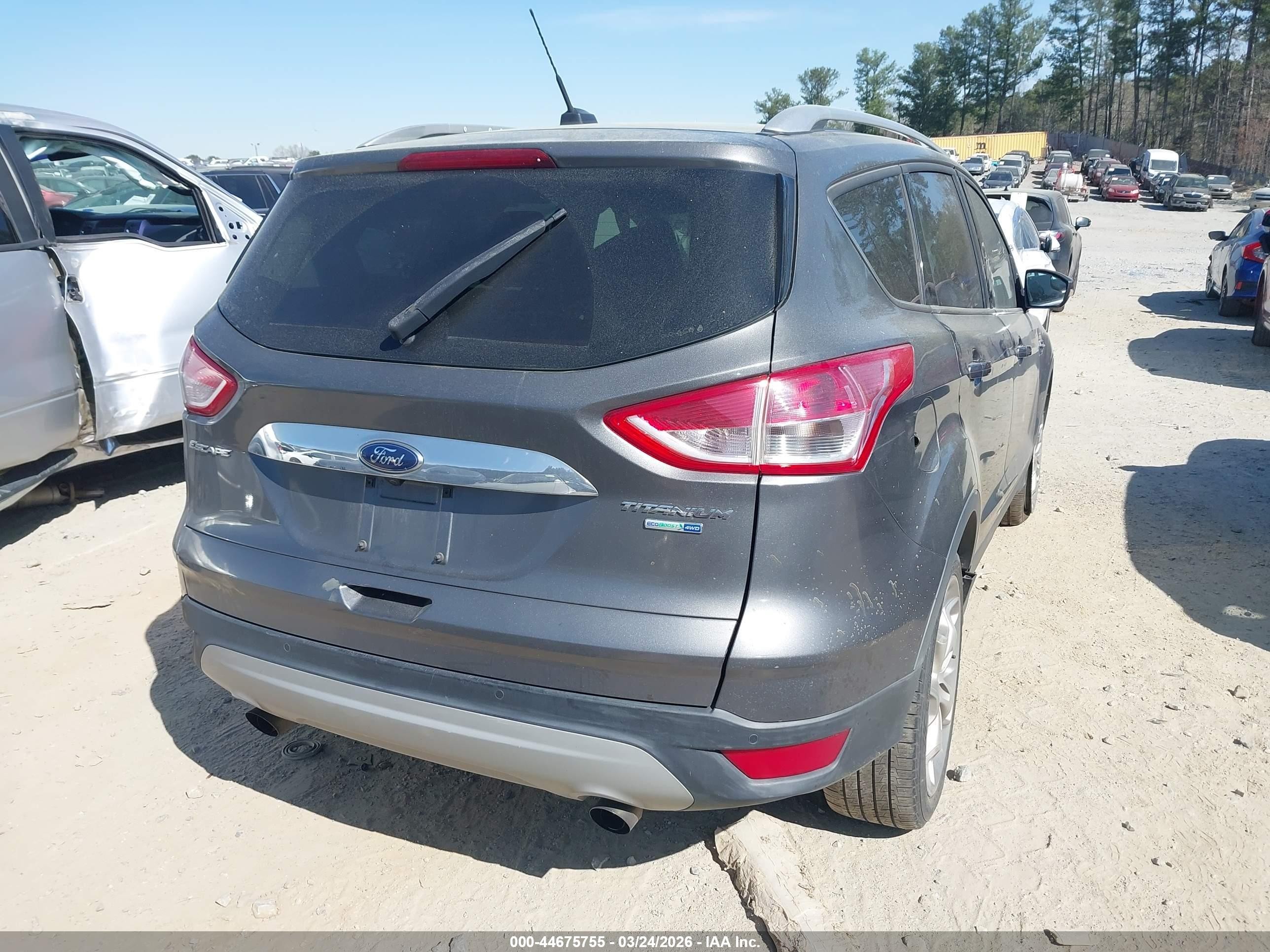 2014 Ford Escape Titanium Gray vin: 1FMCU9J93EUB75440