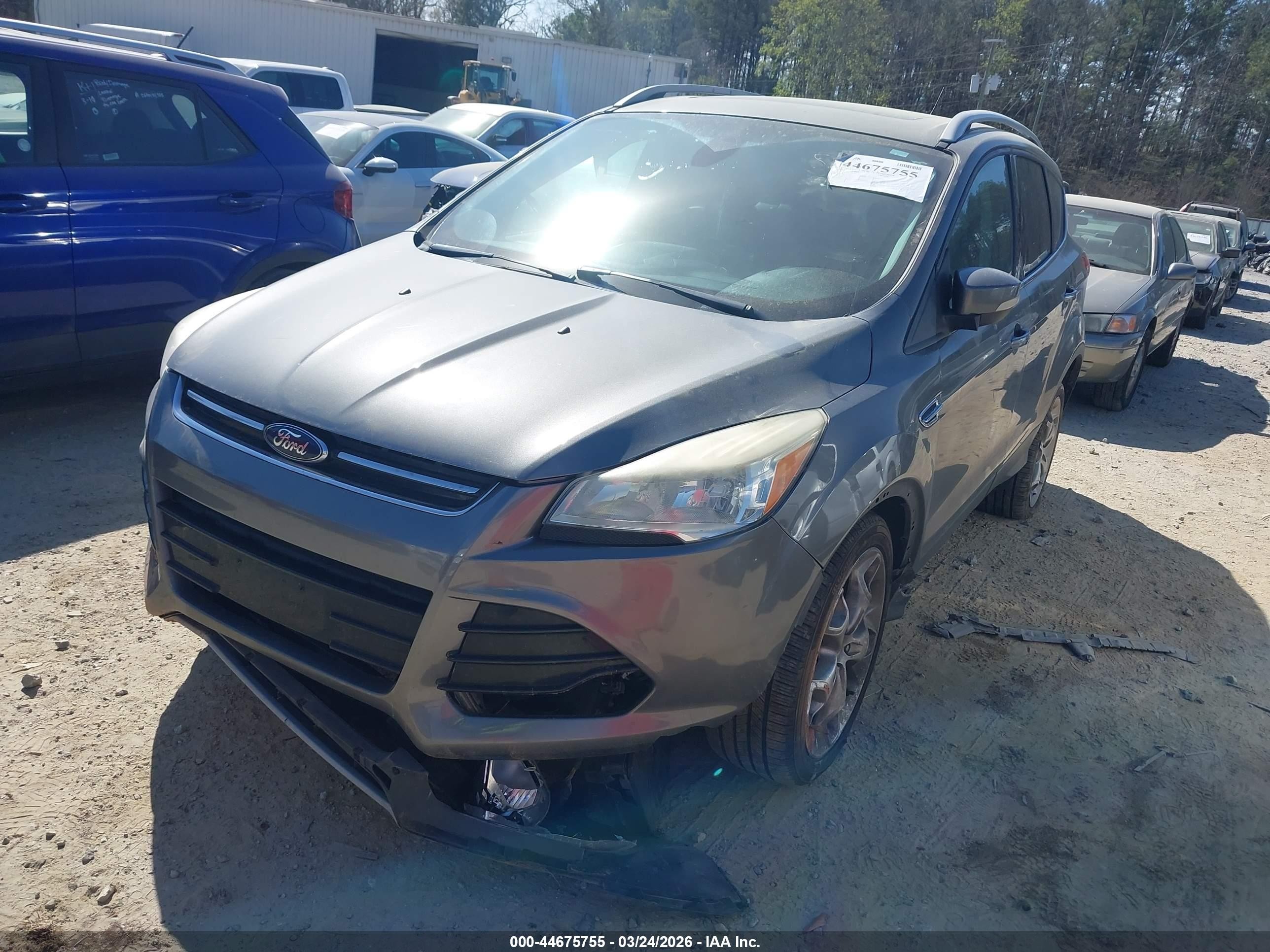 2014 Ford Escape Titanium Gray vin: 1FMCU9J93EUB75440