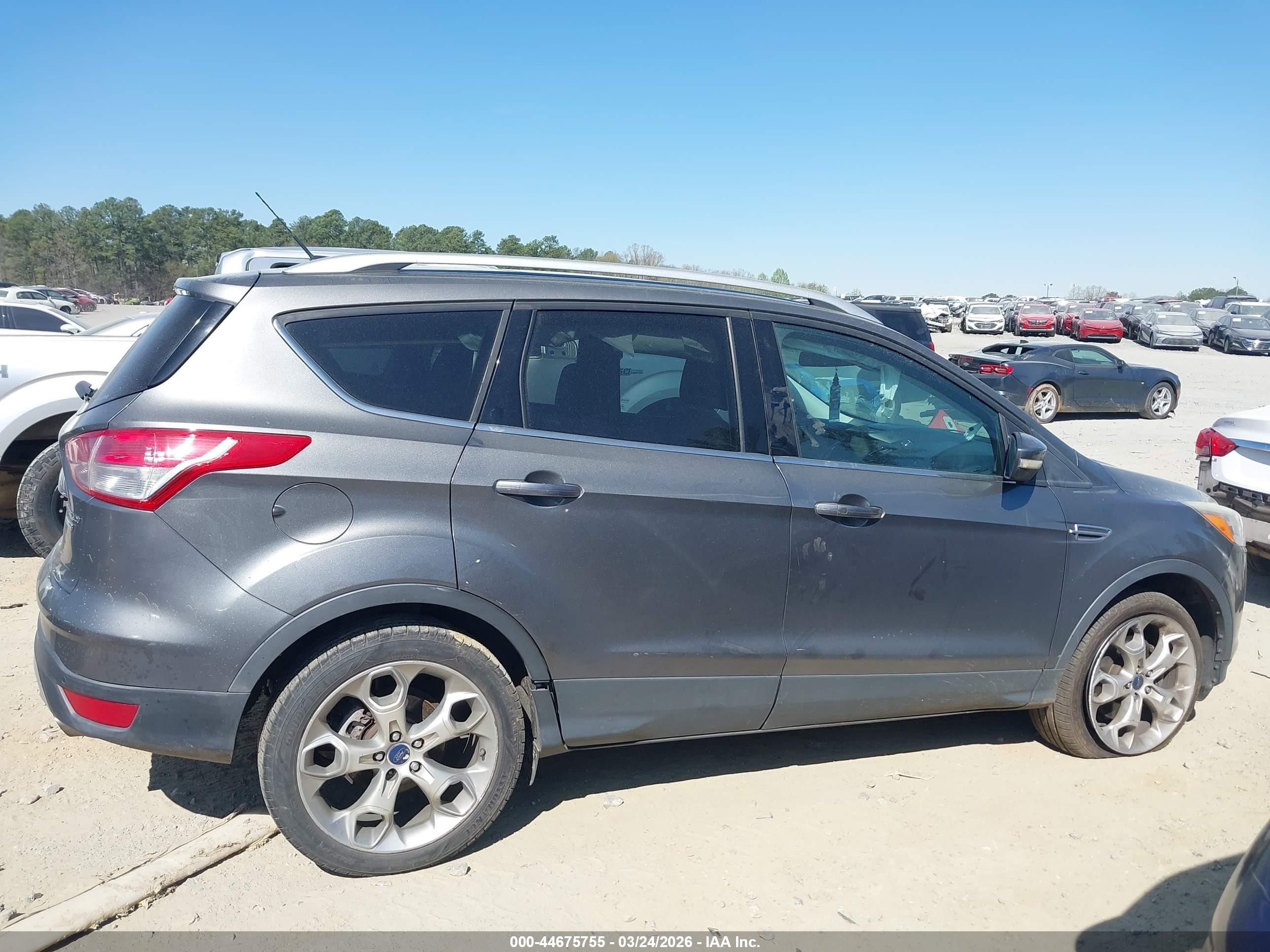 2014 Ford Escape Titanium Gray vin: 1FMCU9J93EUB75440