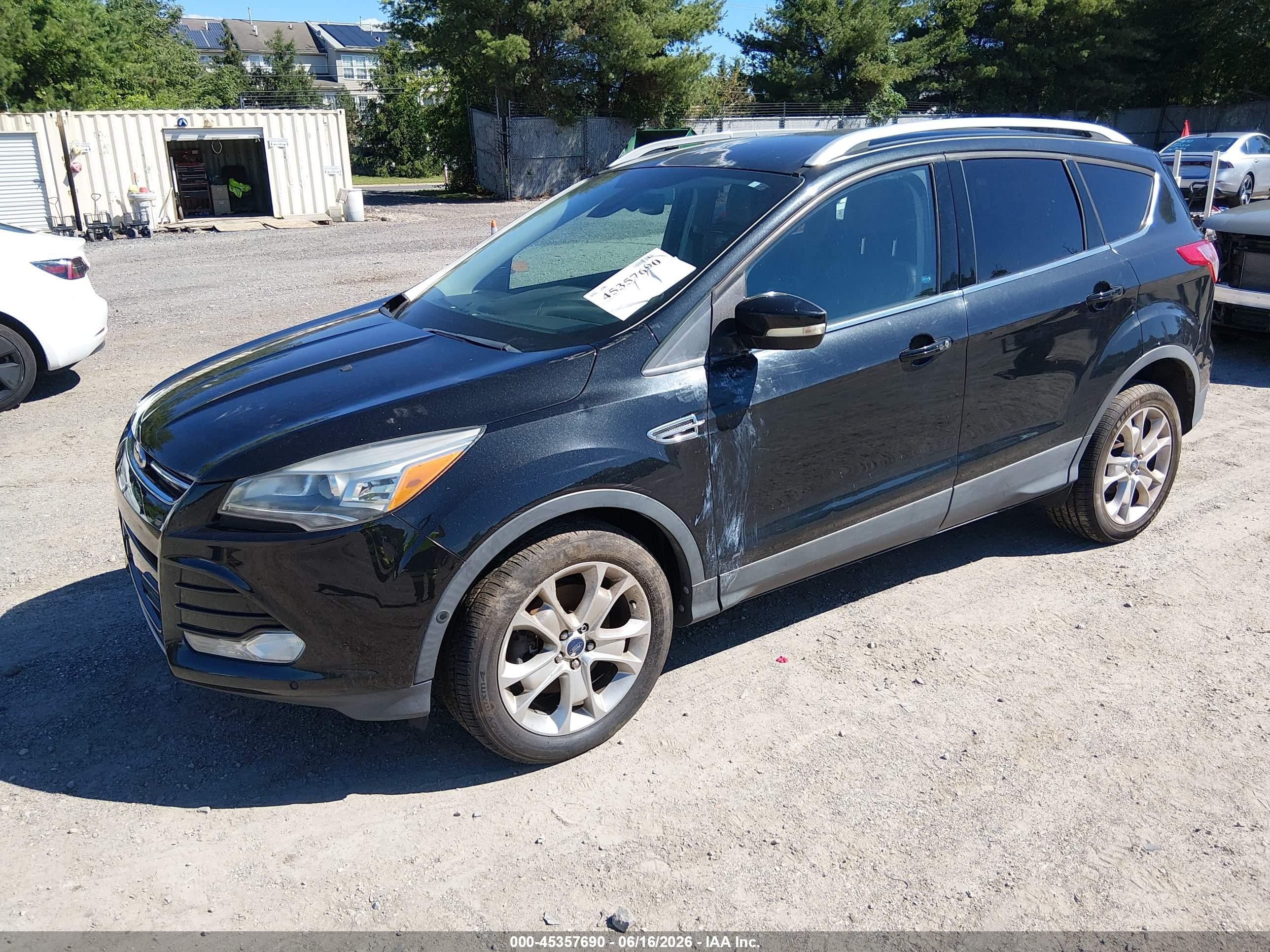 2014 Ford Escape Titanium Black vin: 1FMCU9J93EUB91136
