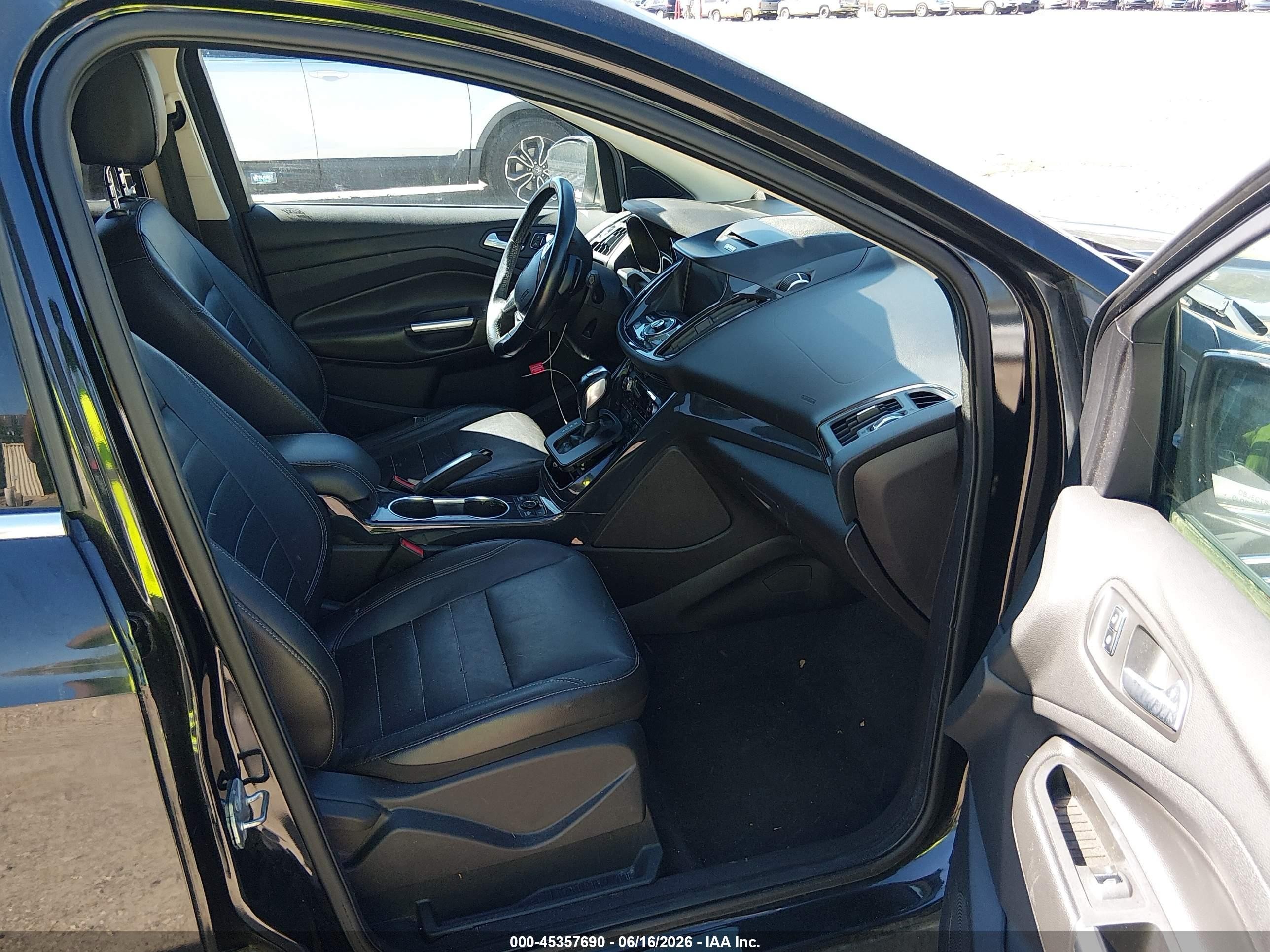 2014 Ford Escape Titanium Black vin: 1FMCU9J93EUB91136