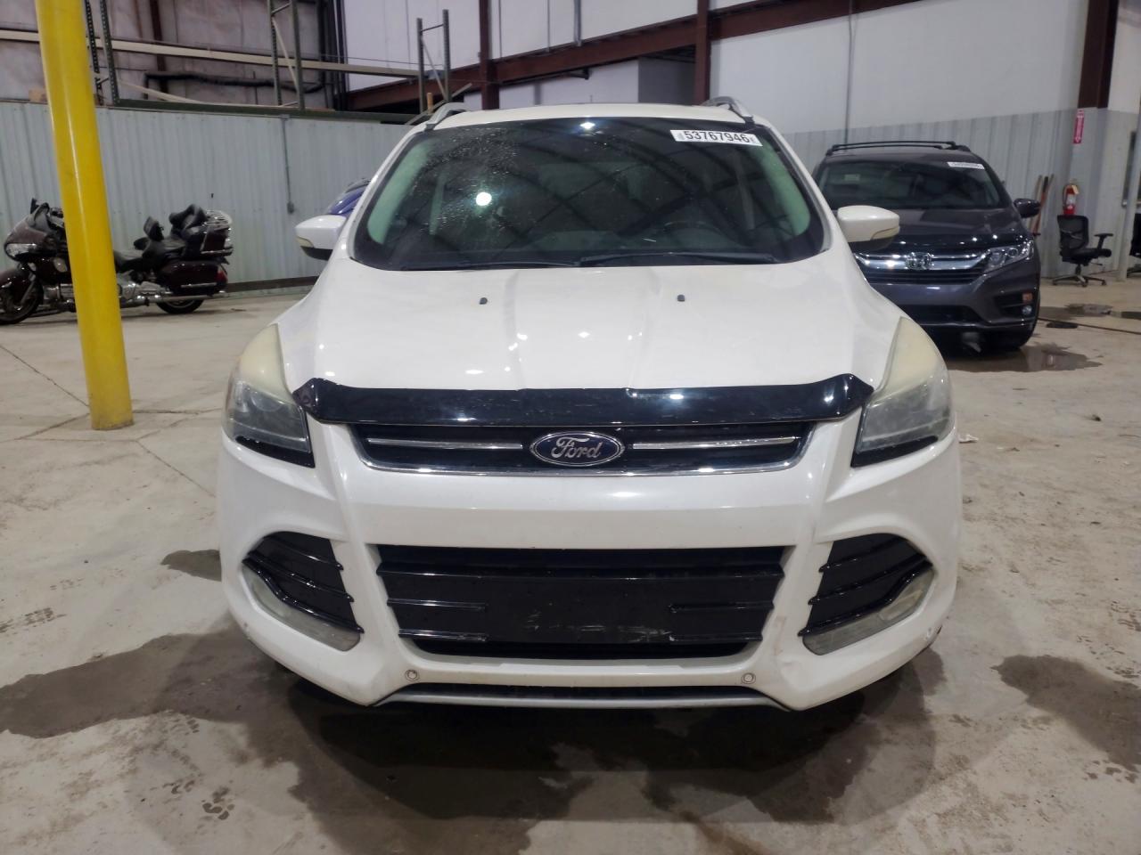 2014 Ford Escape Titanium White vin: 1FMCU9J93EUC11837