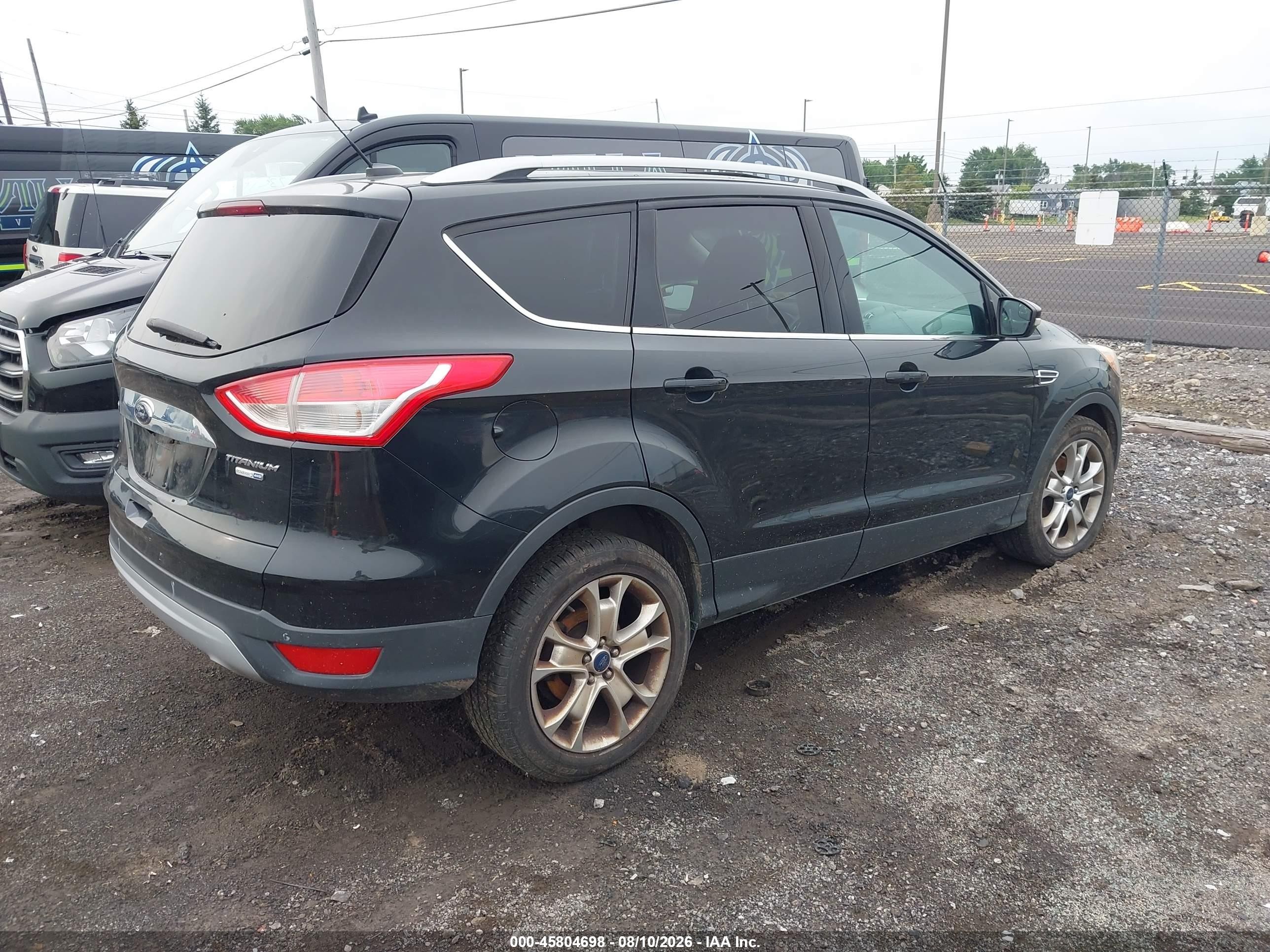 2014 Ford Escape Titanium Black vin: 1FMCU9J93EUC64277