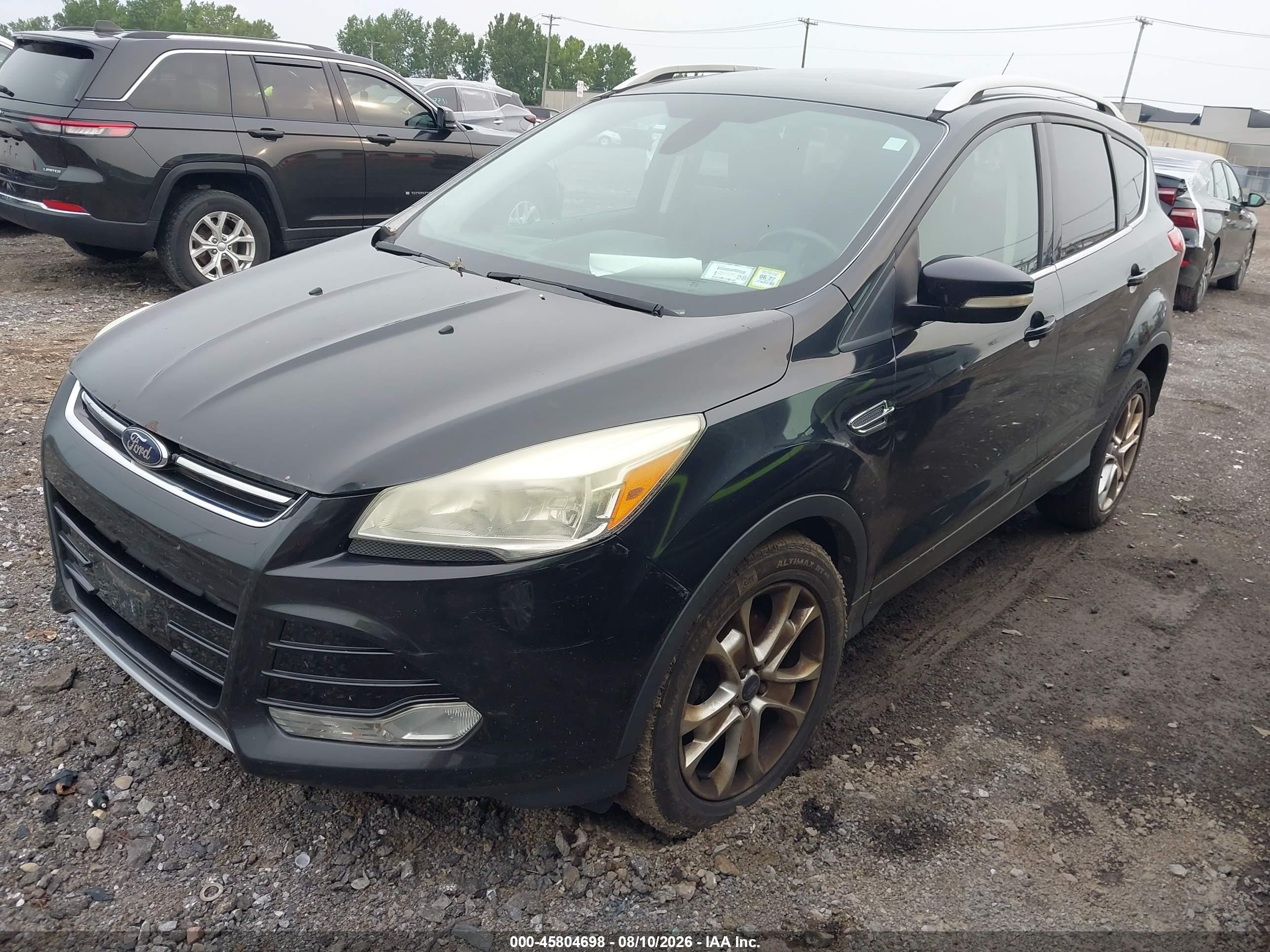 2014 Ford Escape Titanium Black vin: 1FMCU9J93EUC64277