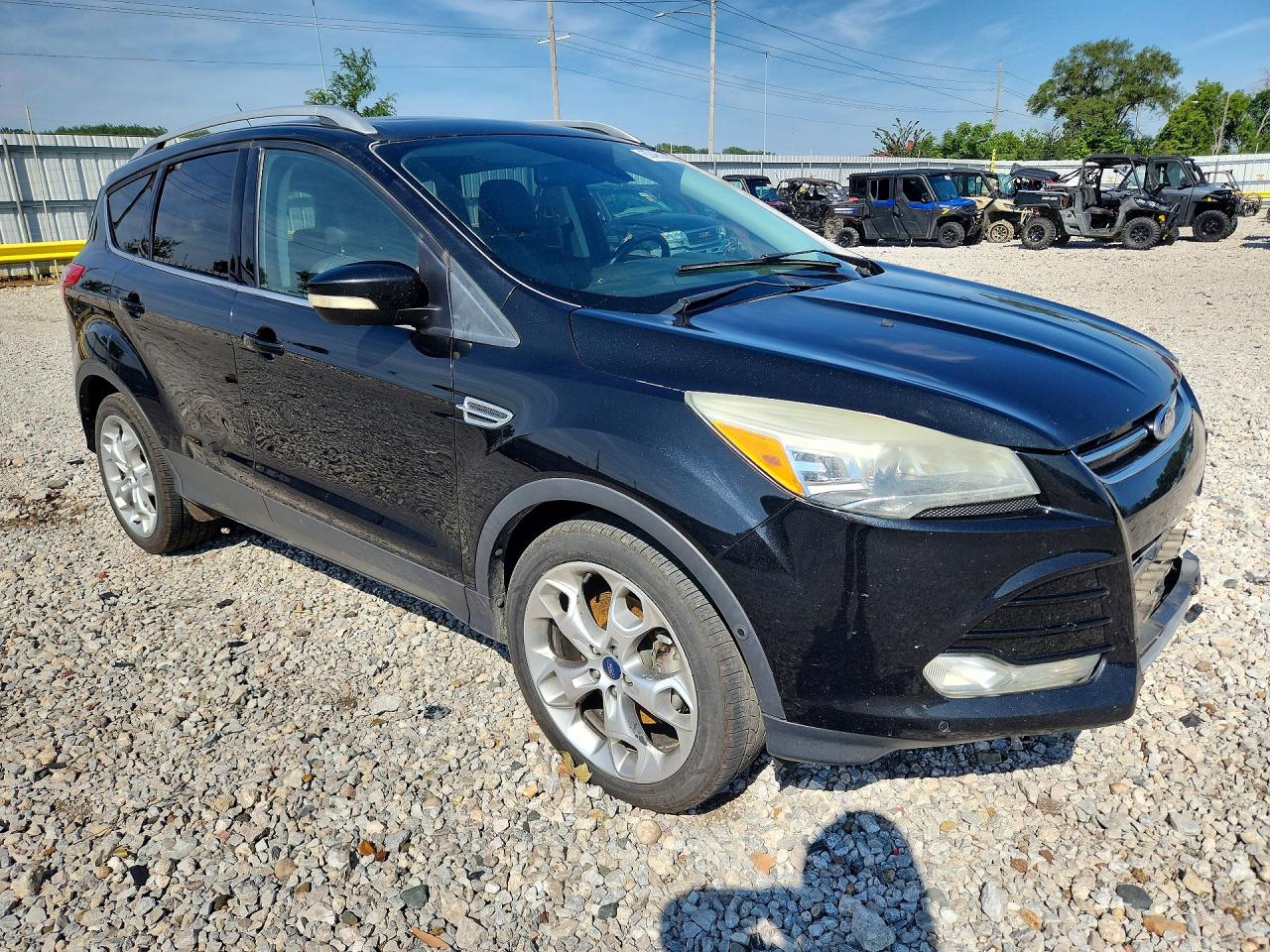 2014 Ford Escape Titanium Черный vin: 1FMCU9J93EUD00971
