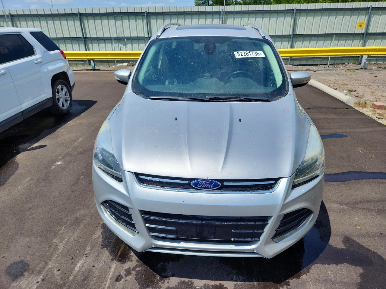 2014 Ford Escape Titanium Silver vin: 1FMCU9J93EUD08178