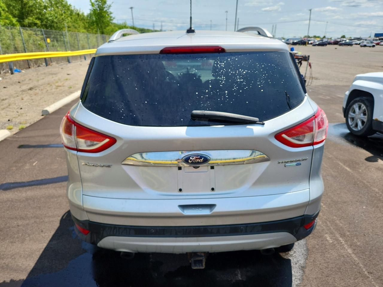 2014 Ford Escape Titanium Silver vin: 1FMCU9J93EUD08178