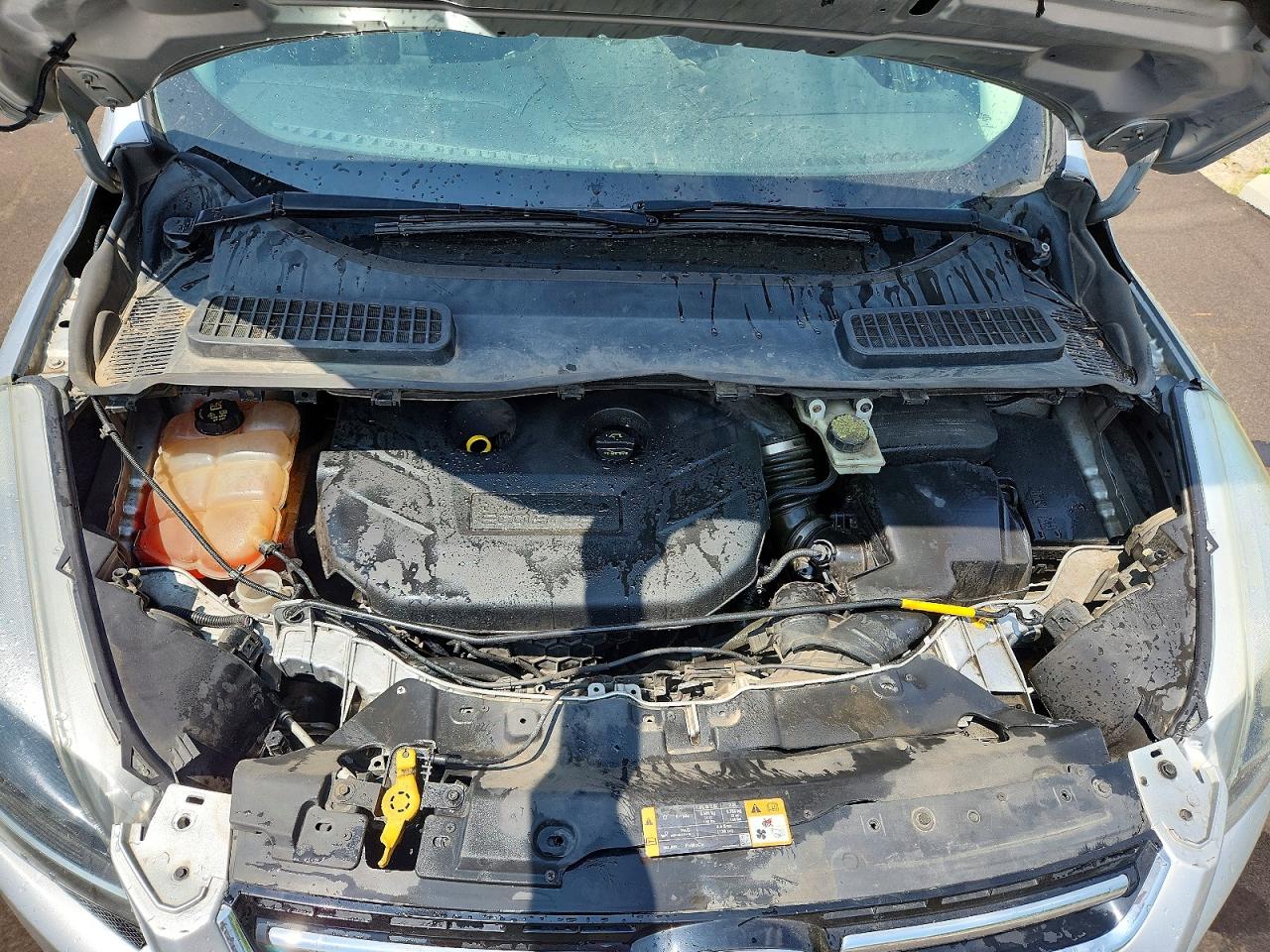 2014 Ford Escape Titanium Silver vin: 1FMCU9J93EUD08178