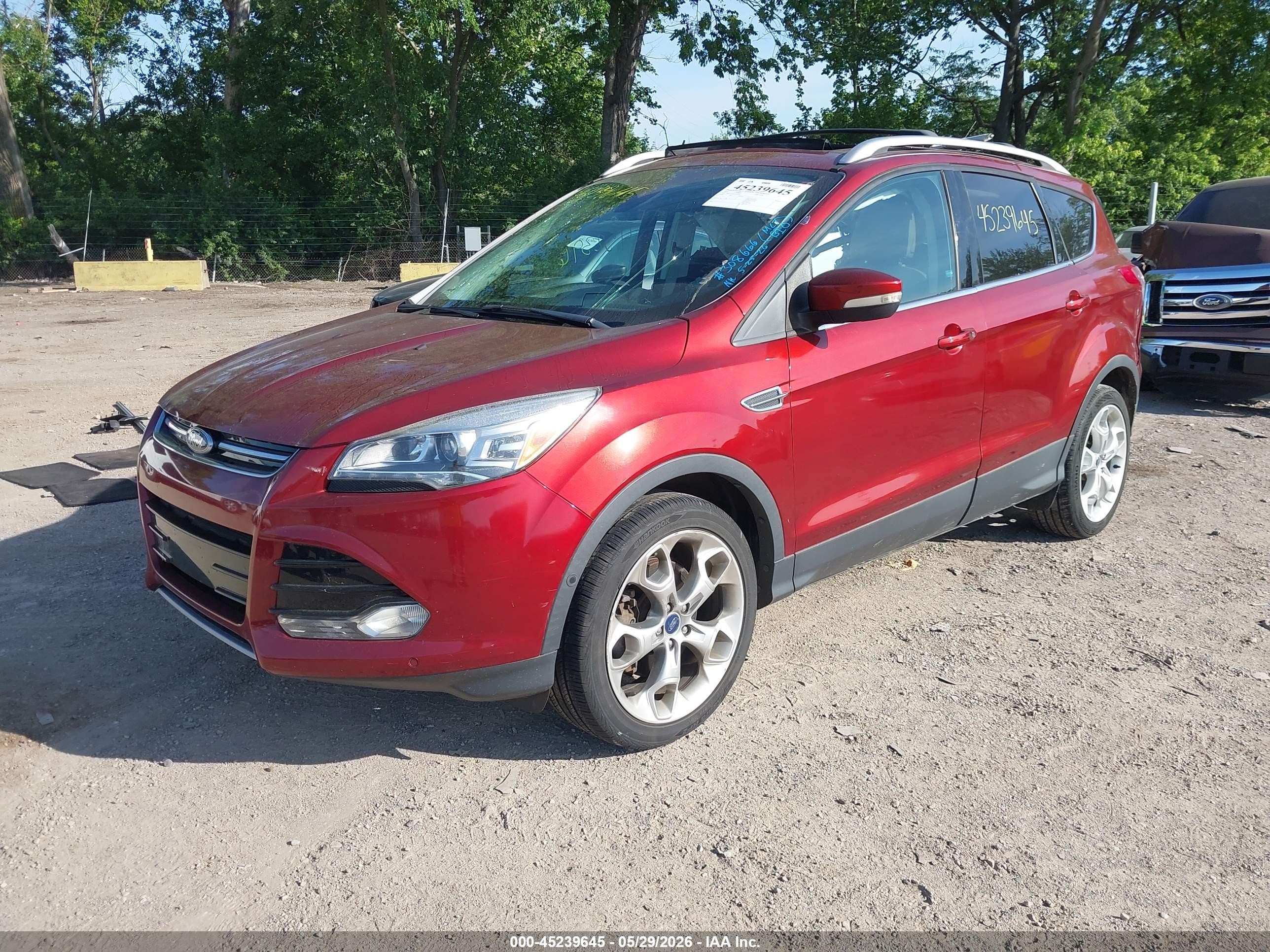 2014 Ford Escape Titanium Orange vin: 1FMCU9J93EUD23425