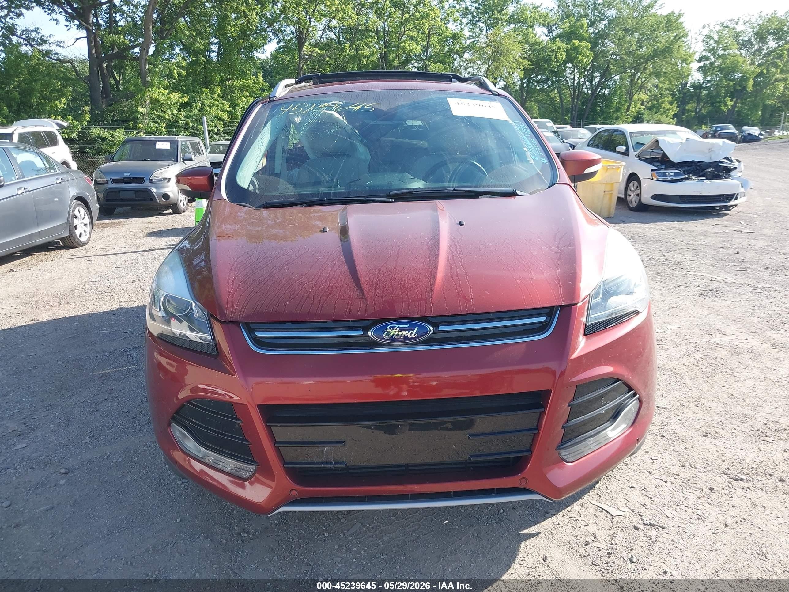 2014 Ford Escape Titanium Orange vin: 1FMCU9J93EUD23425