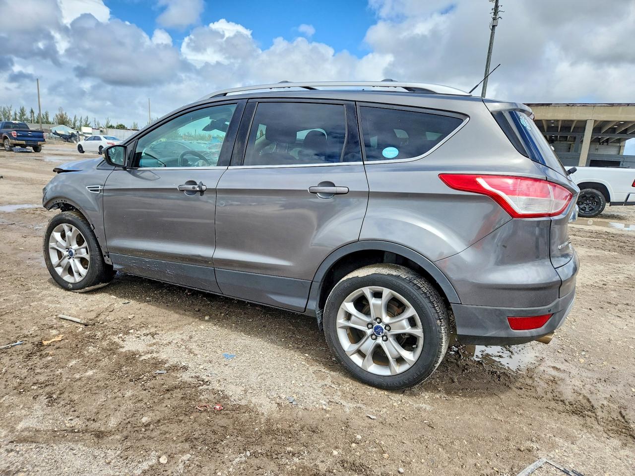 2014 Ford Escape Titanium Gray vin: 1FMCU9J93EUD47790